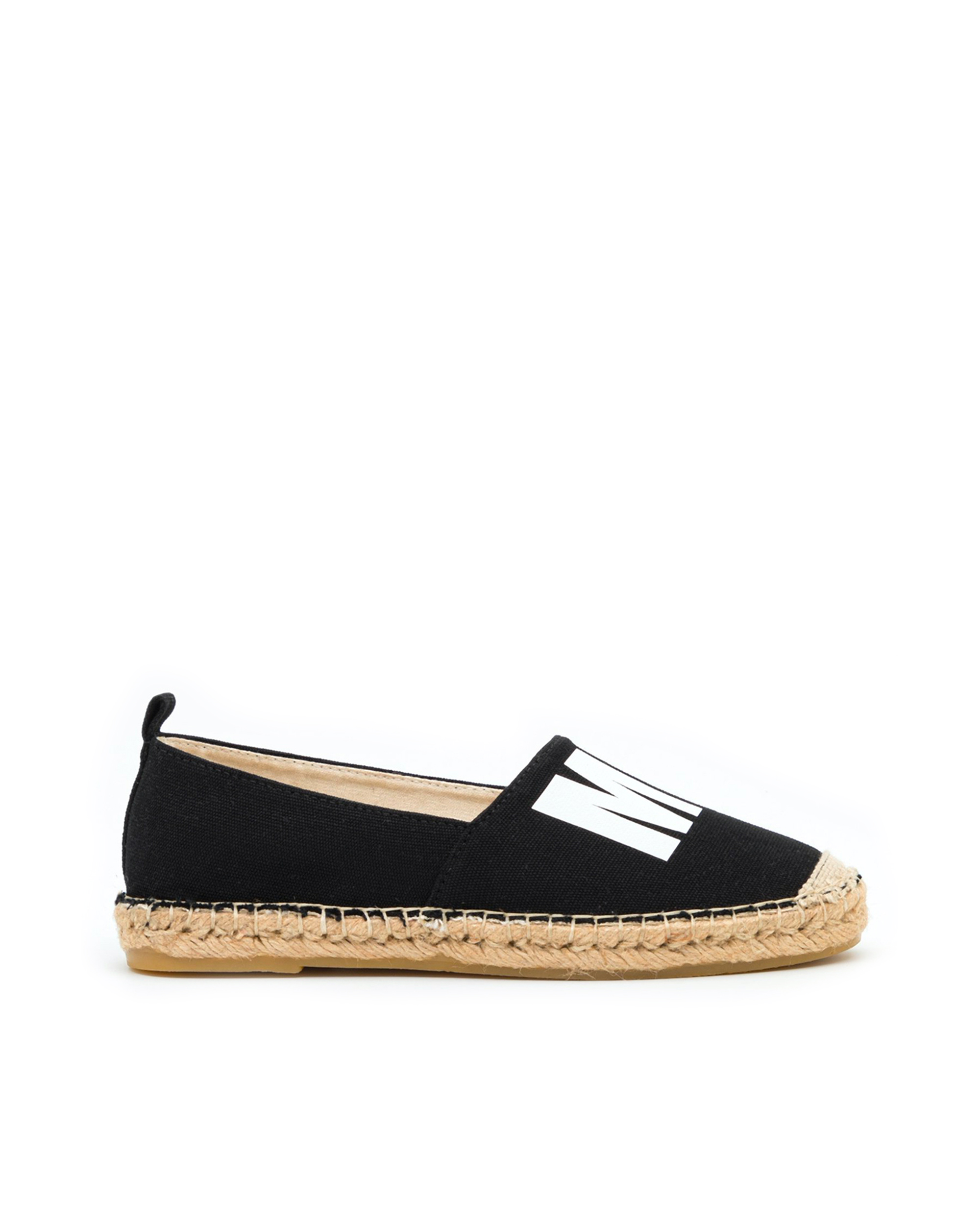 Shop Msgm Espadrilles With Printed Logo In 99