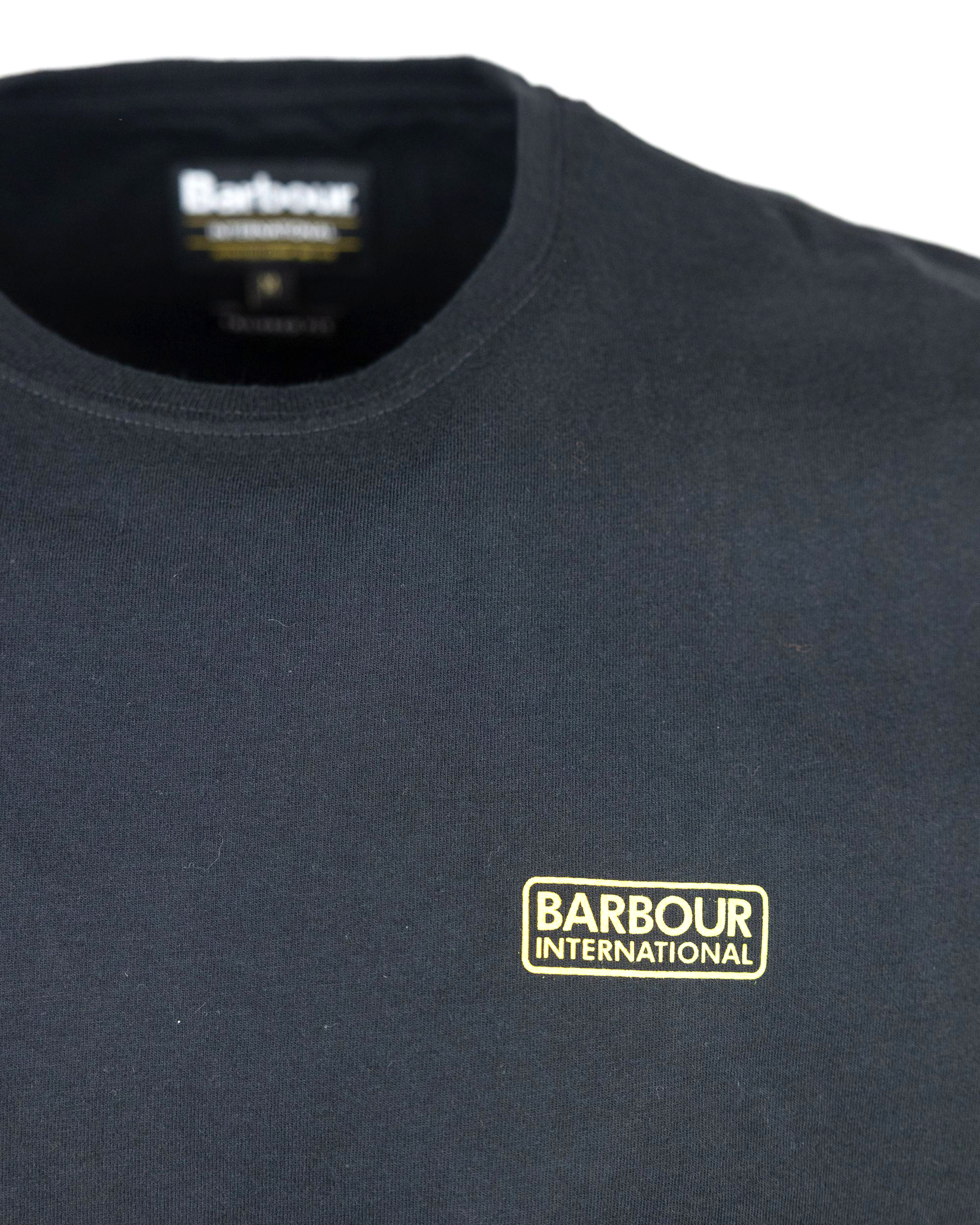 Shop Barbour International T-shirt Essential Con Logo In Bk11