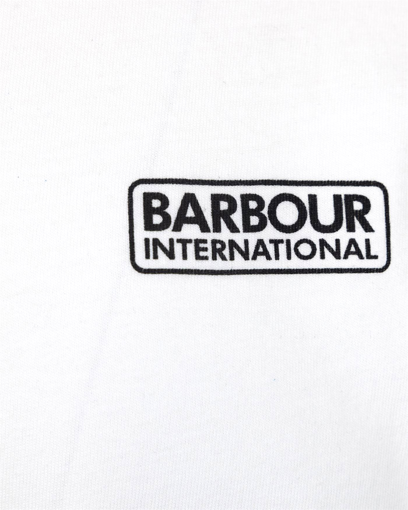 Shop Barbour International T-shirt Essential Con Logo In Wh11