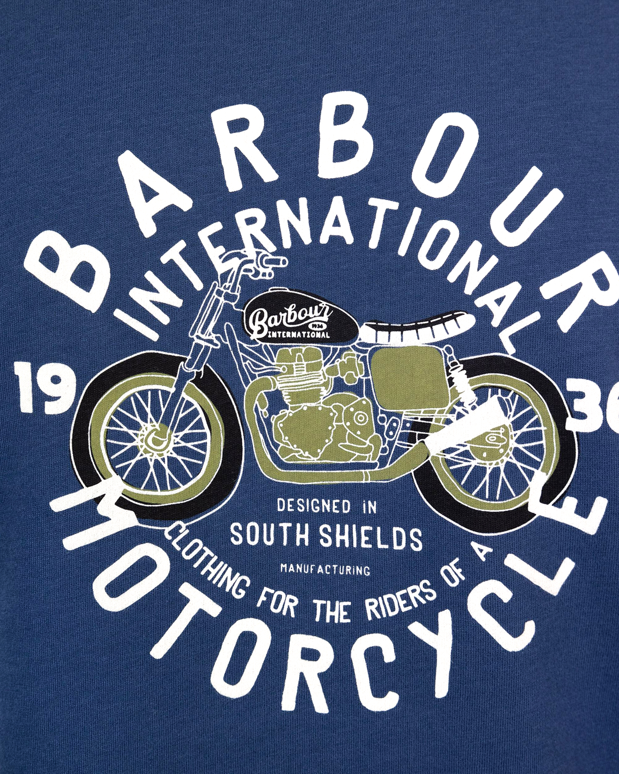 Shop Barbour International T-shirt Spirit Cobalto In Ny55