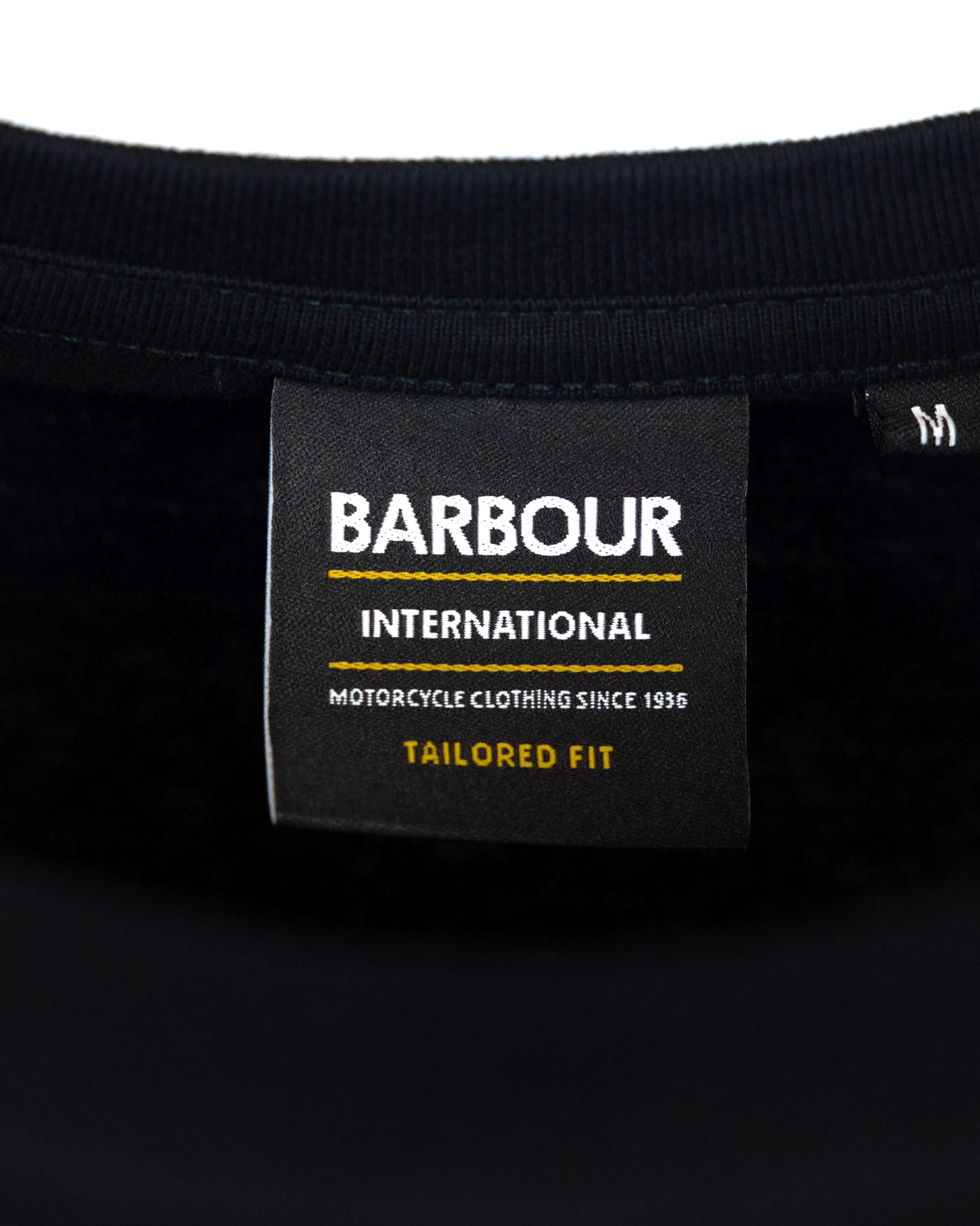 Shop Barbour International T-shirt Colgrove Motor Nero In Bk31