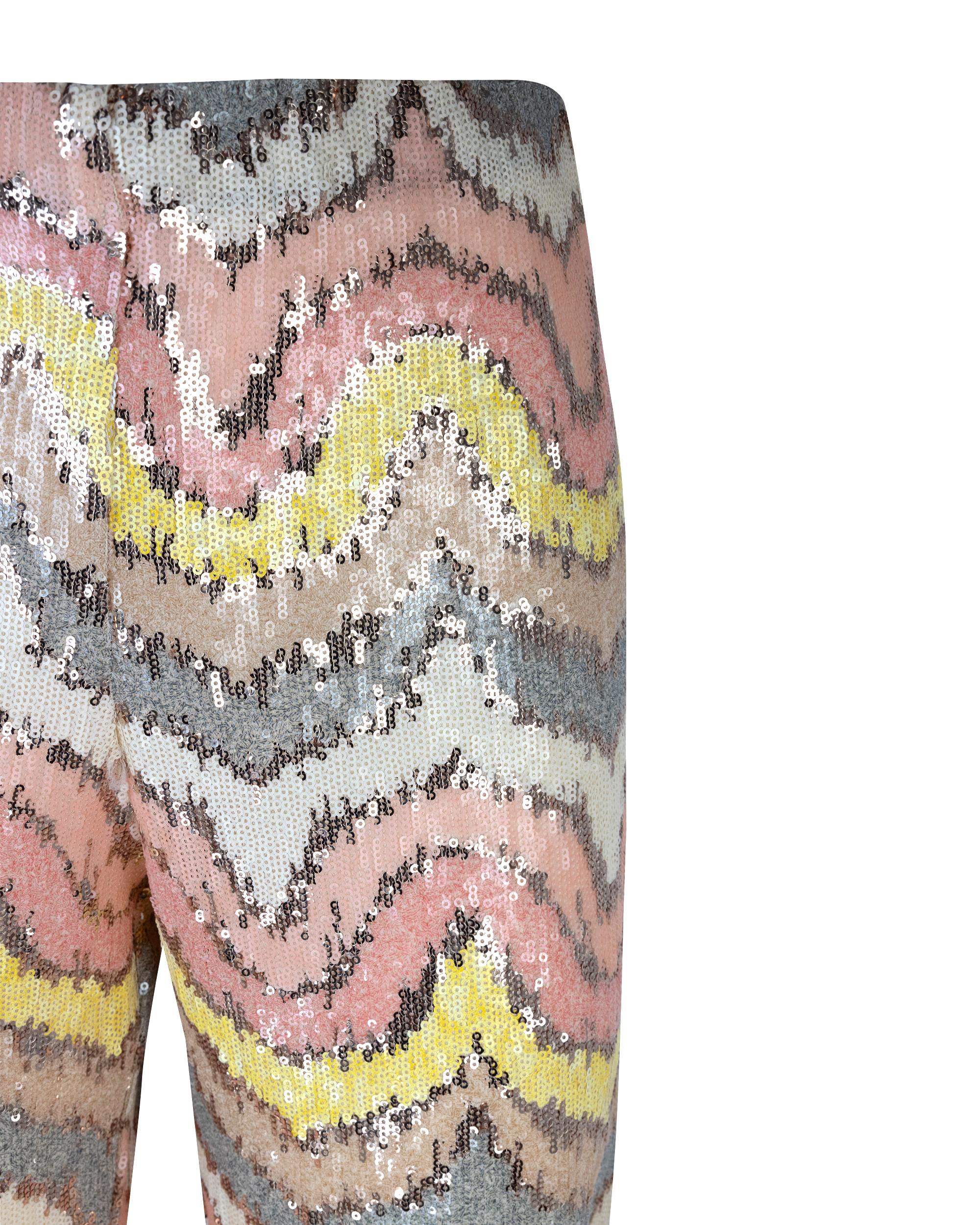 Shop Mvp Wardarobe Trousers Cannes Sequins In 1301 Pastel Rainbow