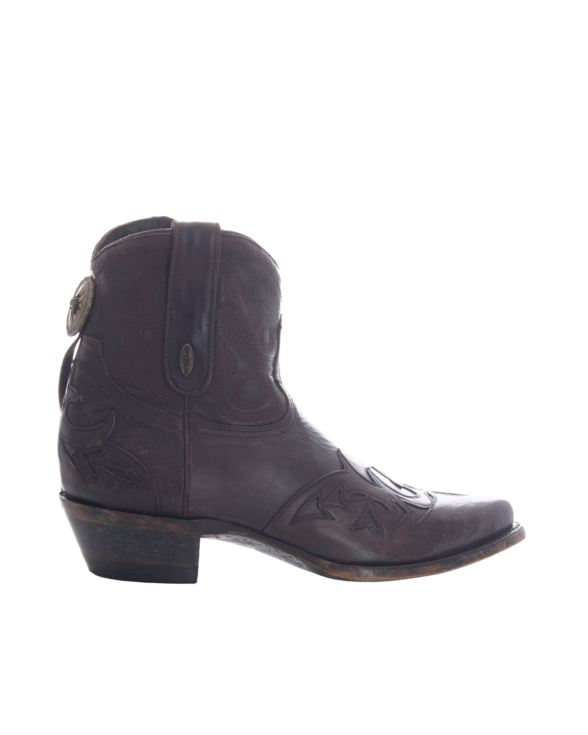 Mexicana Stivaletto Stitched 7 Plus Chocolate In Brown