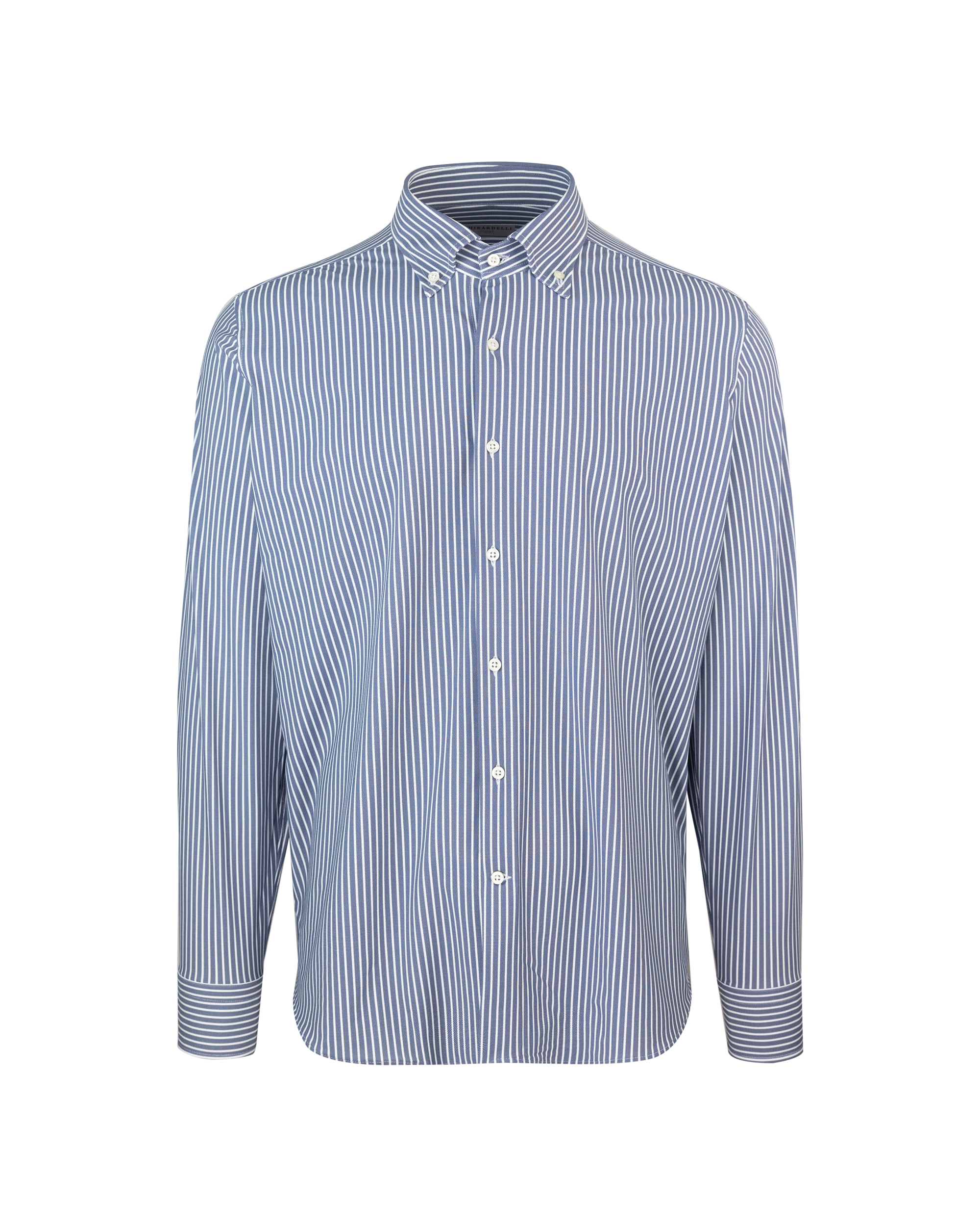 Shop Ghirardelli Light Blue Striped Shirt In 04