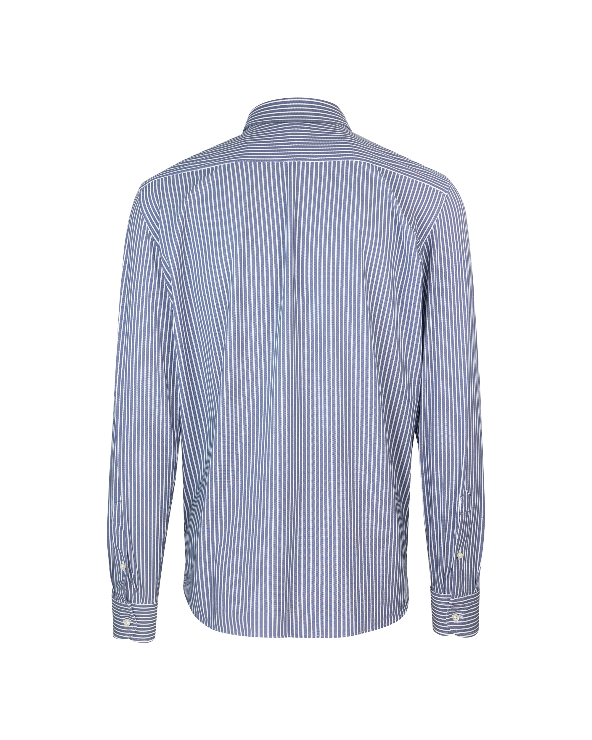 Shop Ghirardelli Light Blue Striped Shirt In 04