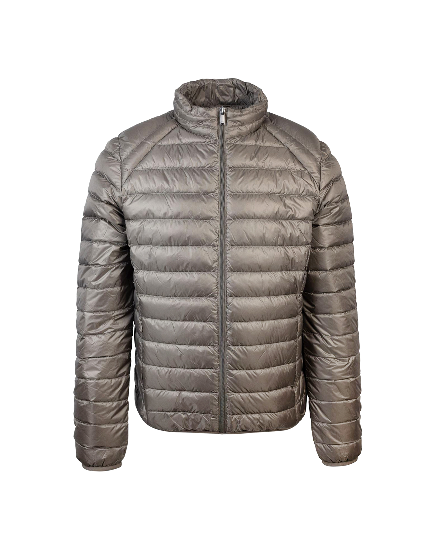 Shop Jott Light Dove Gray Down Jacket In 808taupe