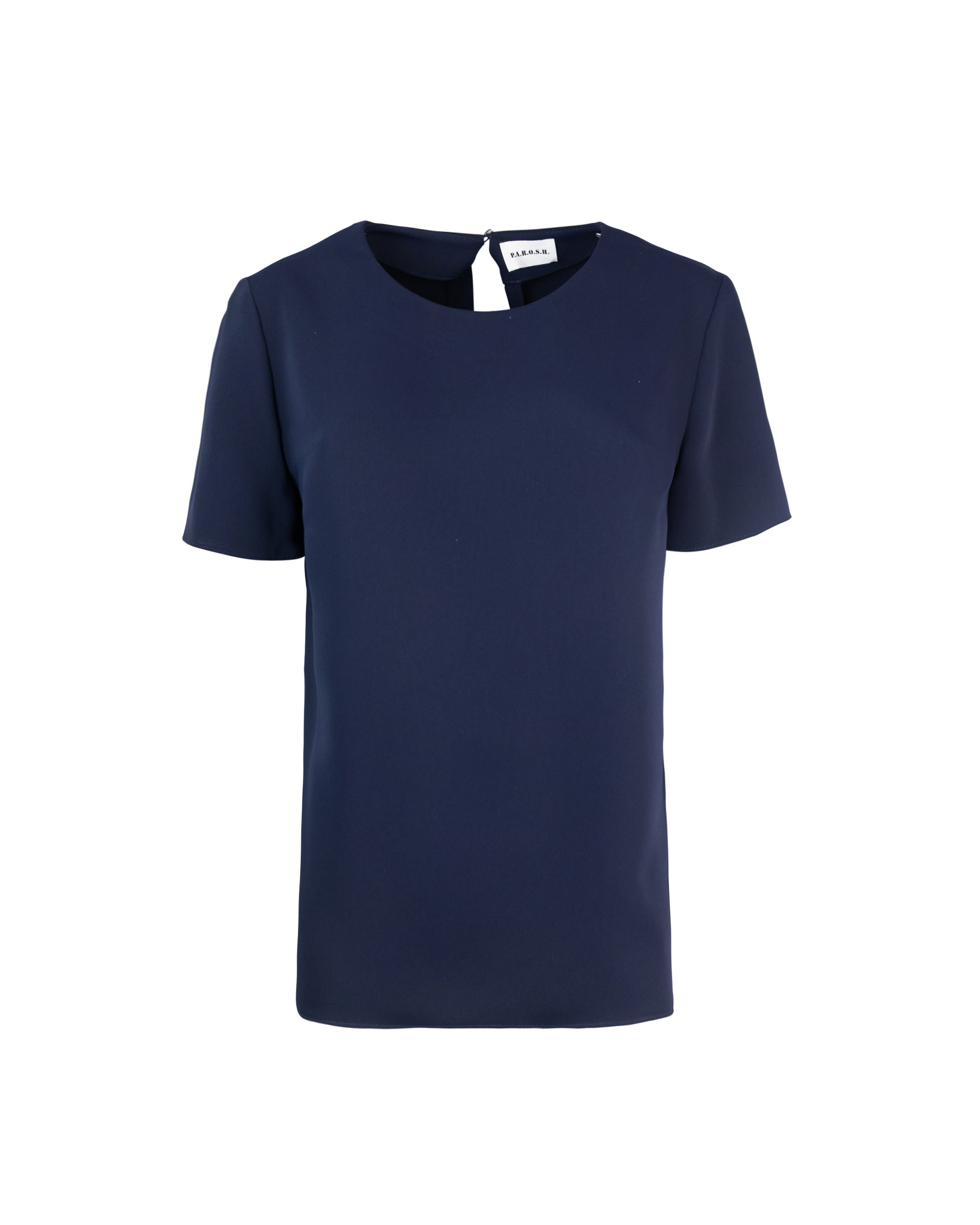 Shop P.a.r.o.s.h T-shirt In Poliestere Blu Navy In 012