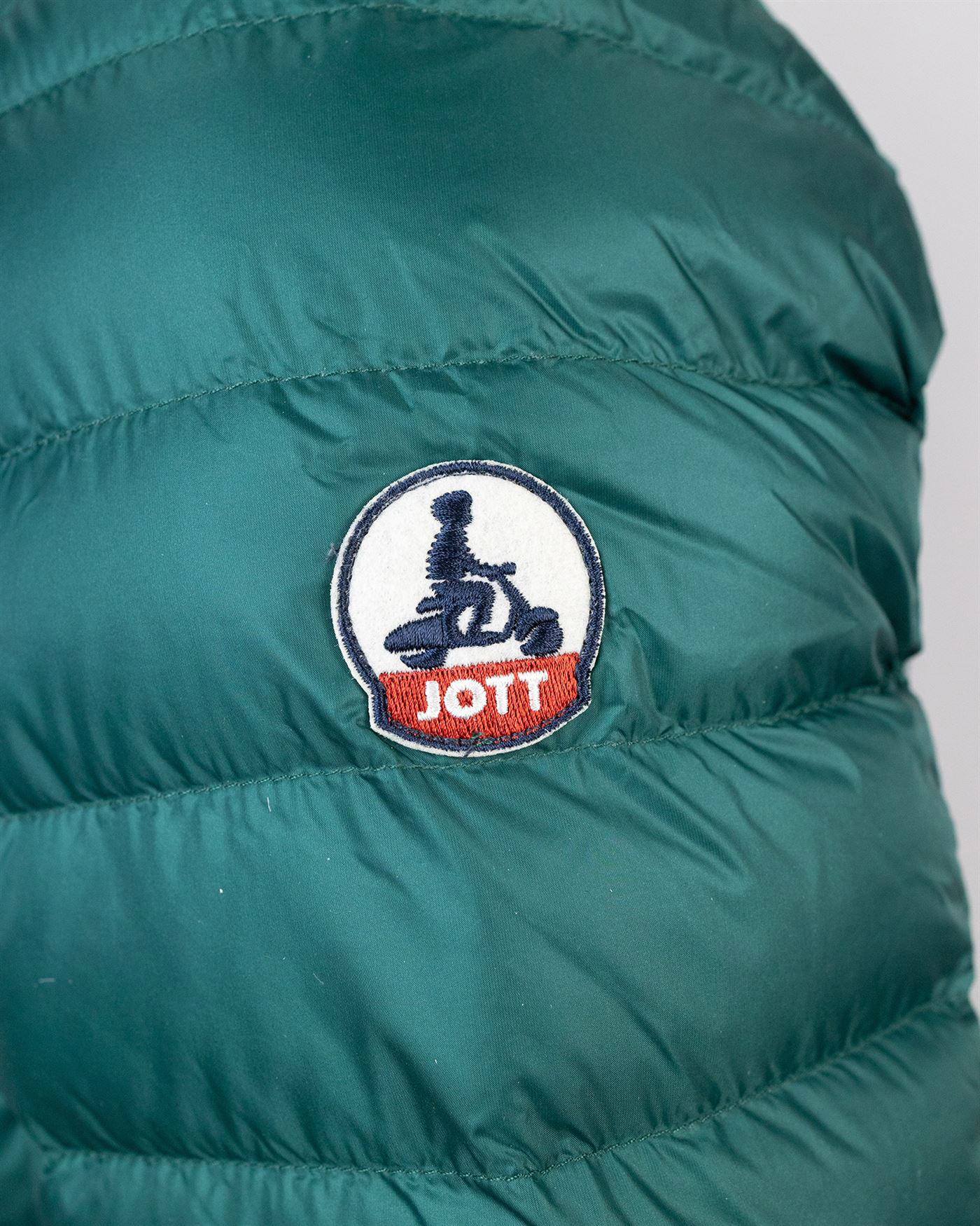 Shop Jott Lightweight Down Jacket Mat In 249dark Green