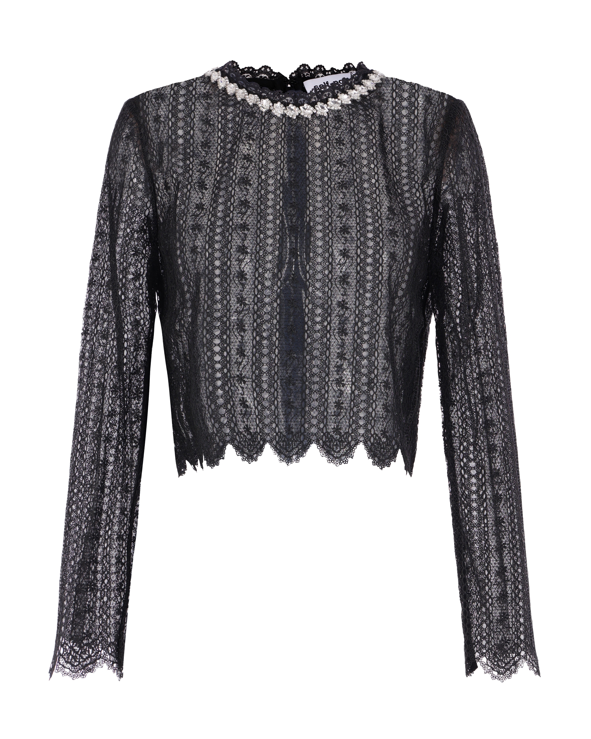 Top In Pizzo Con Cristalli