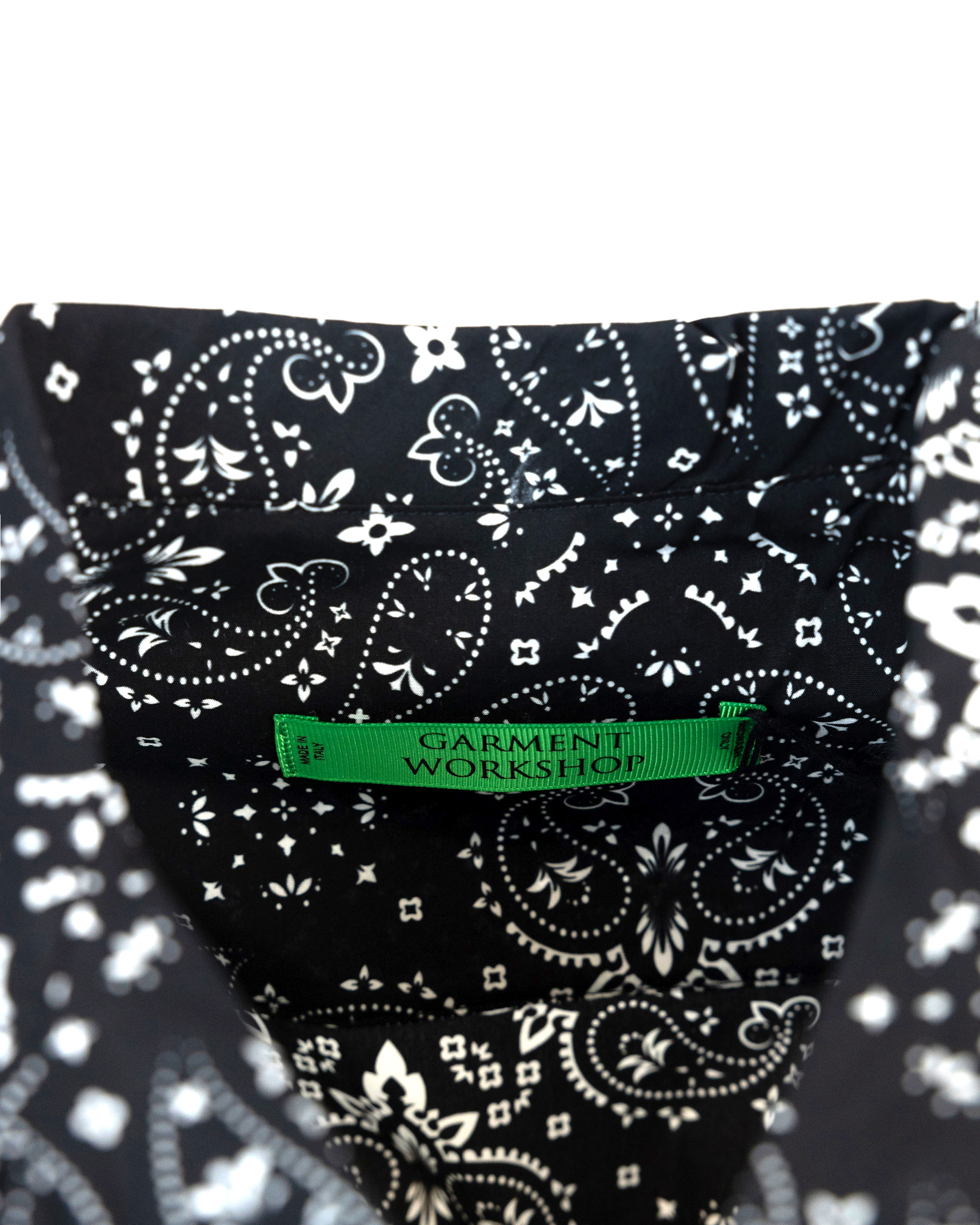 Shop Garment Workshop Black Bandana Shirt In Gw009chaos Black