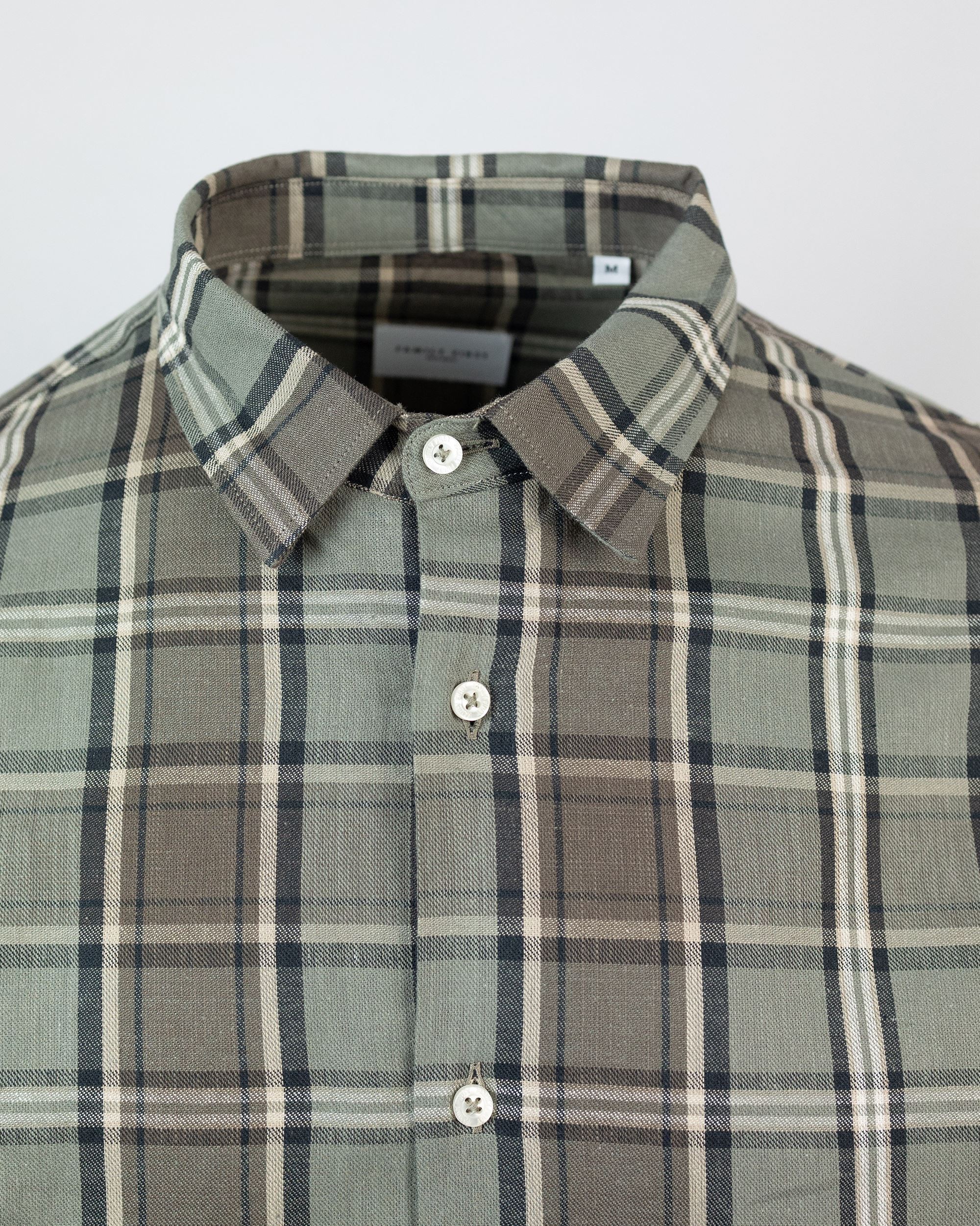 Shop Family First Milano Checked College Shirt In Grgreen