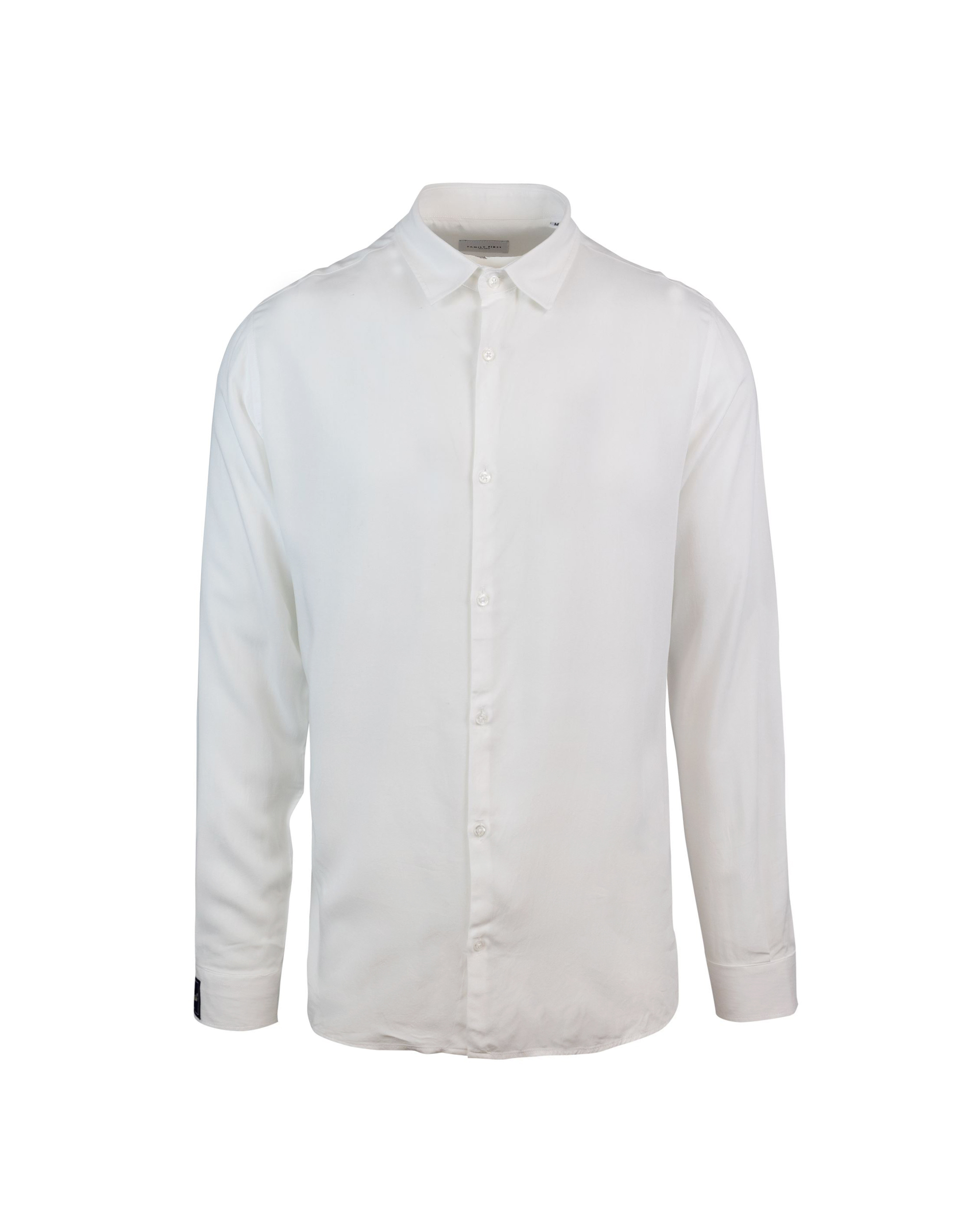 Shop Family First Milano Regular Shirt In Viscose In Wh