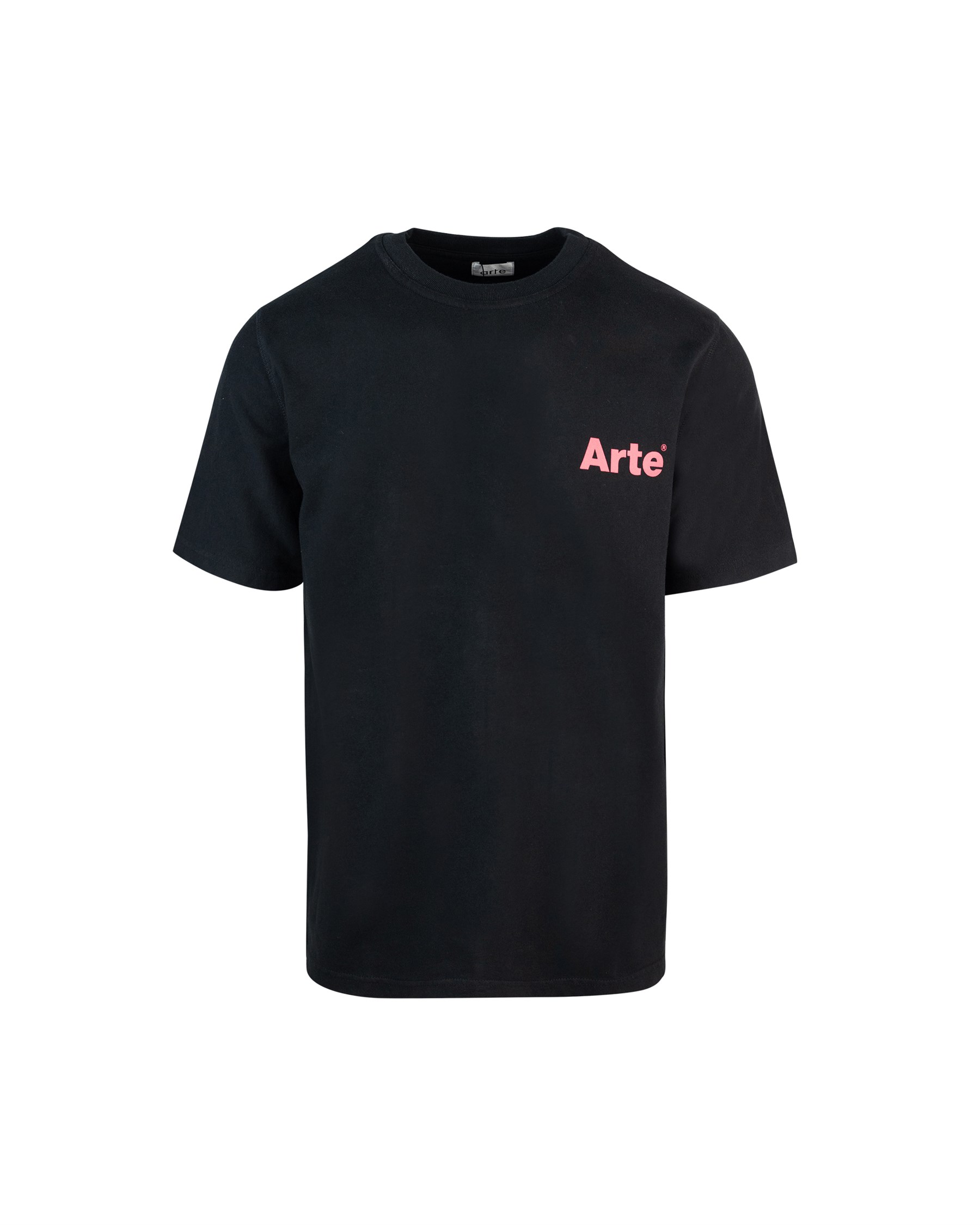 Shop Arte Antwerp T-shirt Teo Back Heart Nera In Black