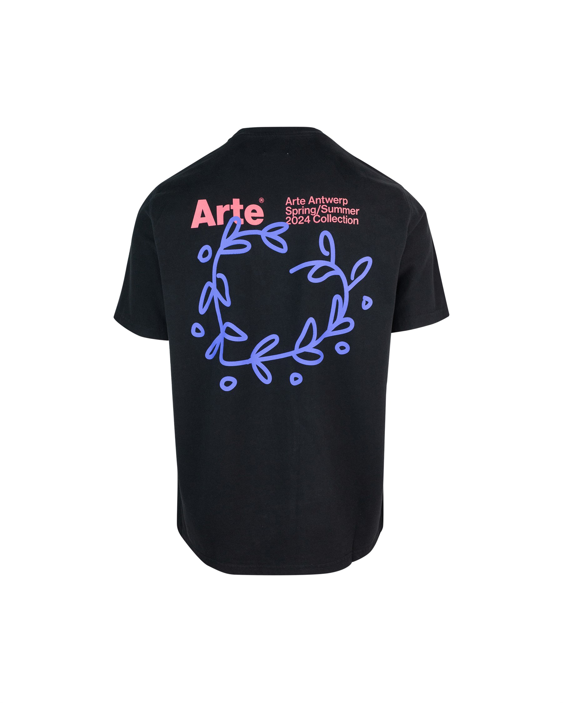Shop Arte Antwerp T-shirt Teo Back Heart Nera In Black