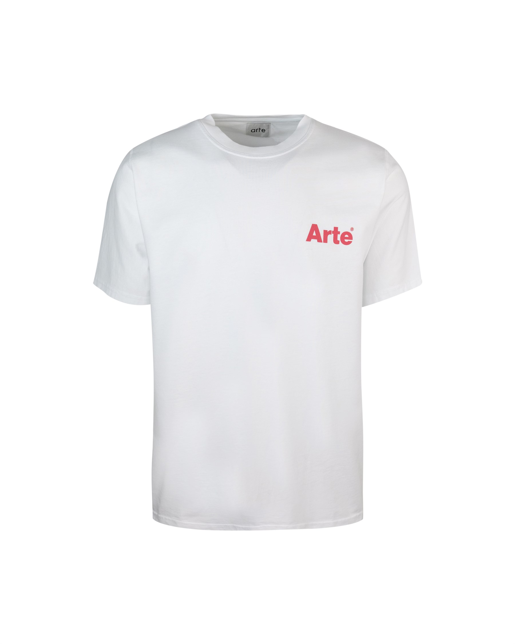 Shop Arte Antwerp T-shirt Teo Back Heart Bianca In White