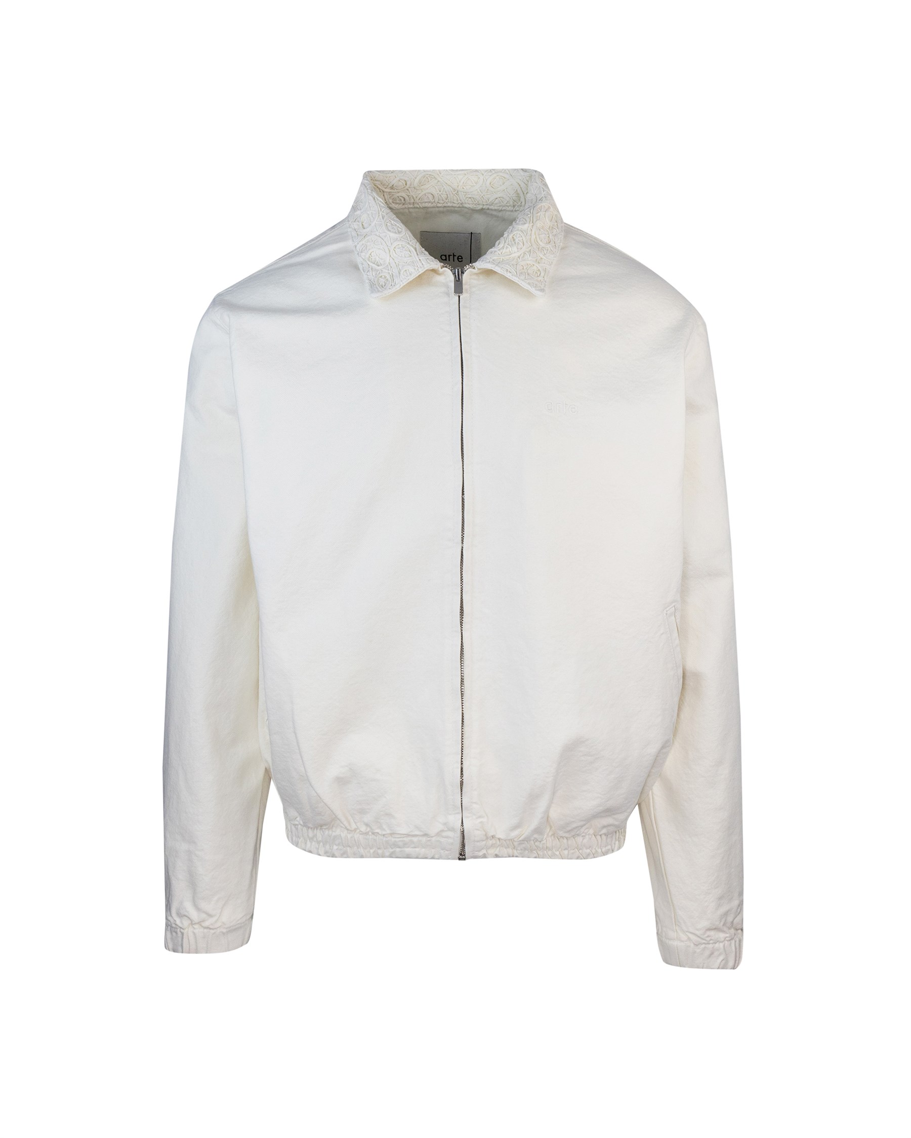 Shop Arte Antwerp Joshua Detail Collar Jacket In Cream