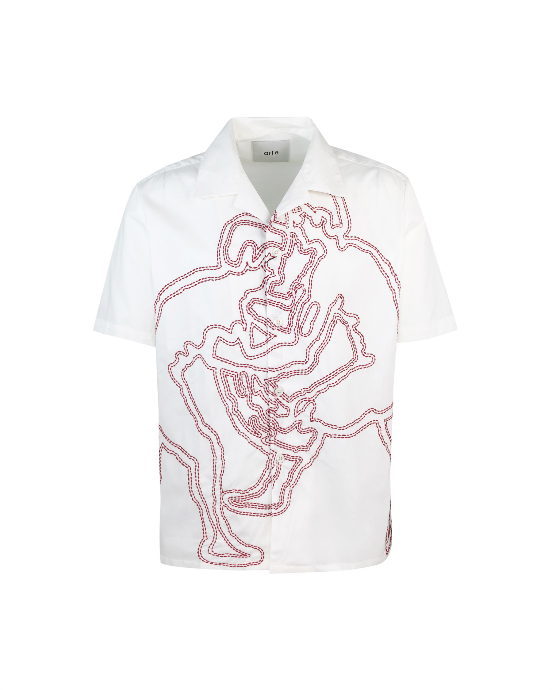 Shop Arte Antwerp Ivory Scottie Fighter Shirt In Cream
