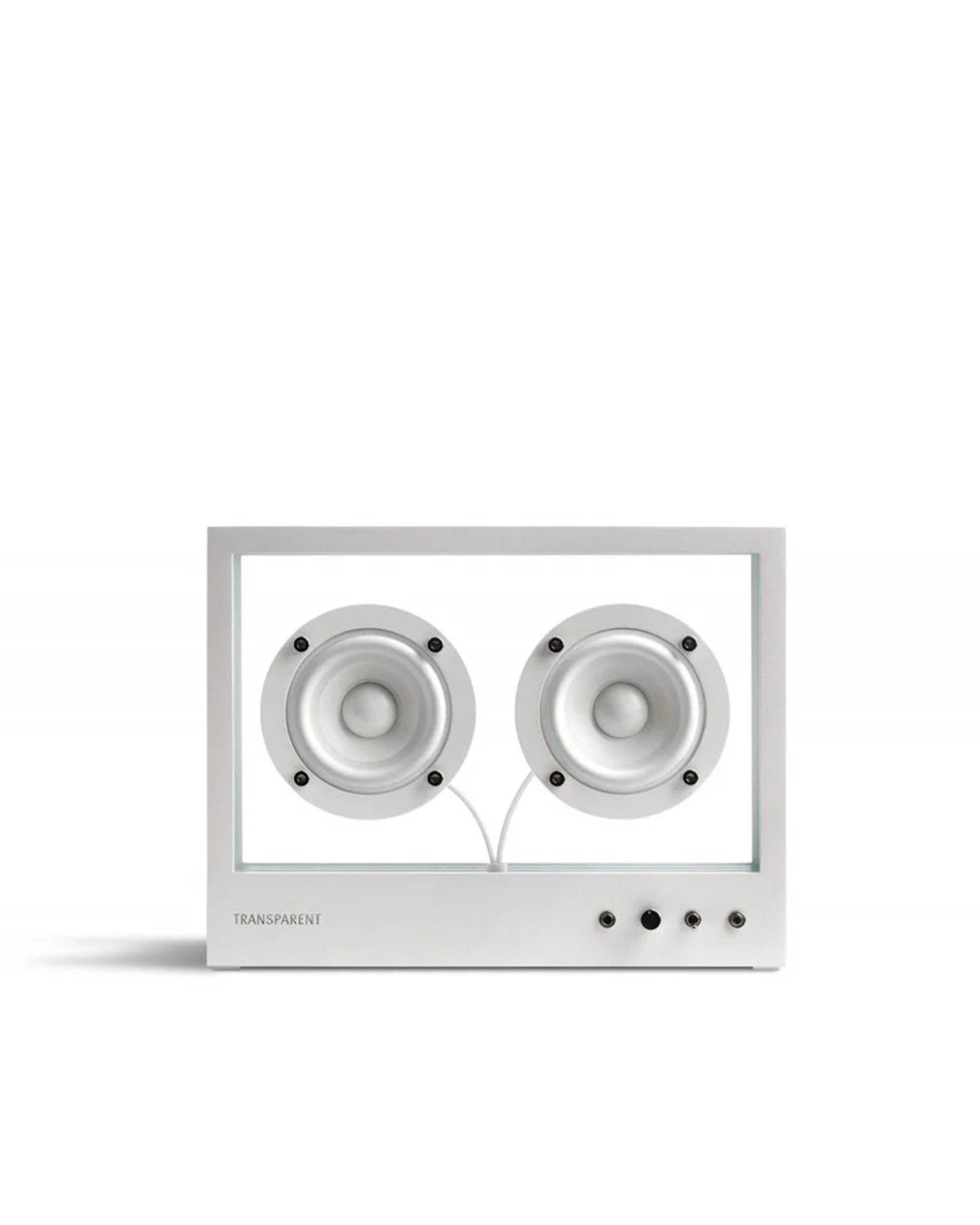 Shop Transparent Small  Speaker White