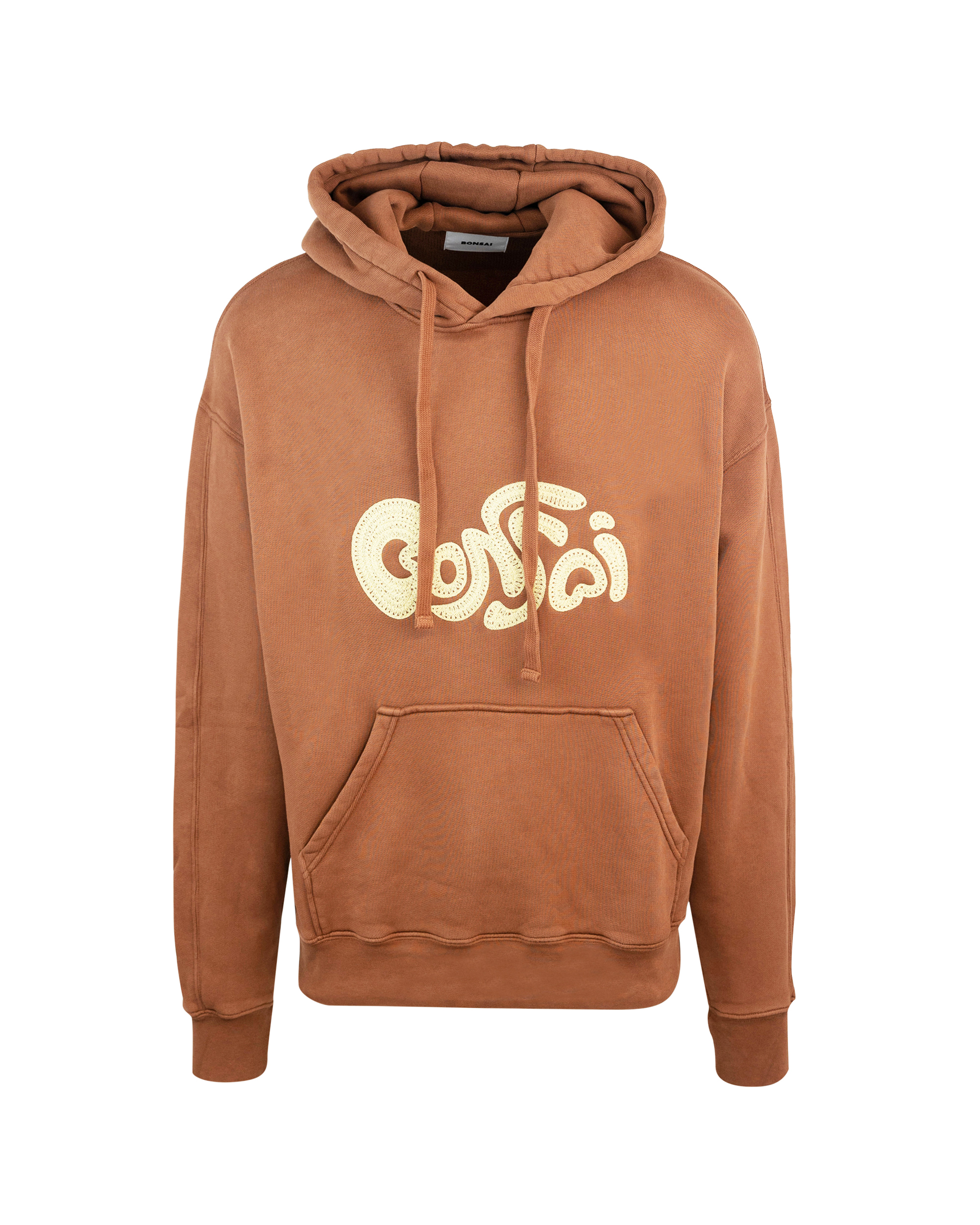 Shop Bonsai Clothing Brown Sweatshirt With Embroidery In Glzginglazed Ginger