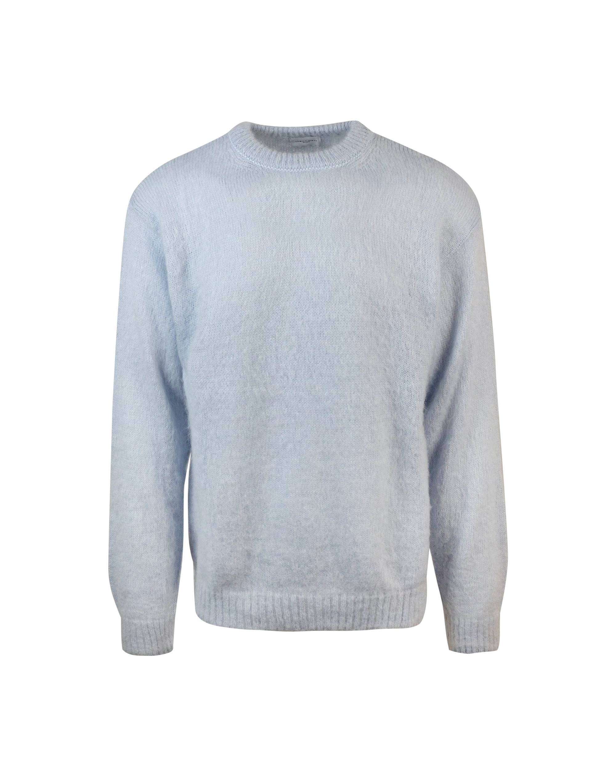 Family First Milano Sweater Family First In Mohair Wool In Lblight Blue