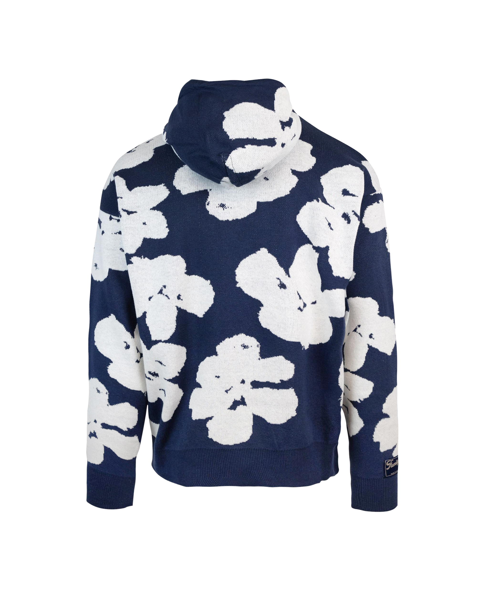 Shop Family First Milano Jacquard Hooded Sweater In Db
