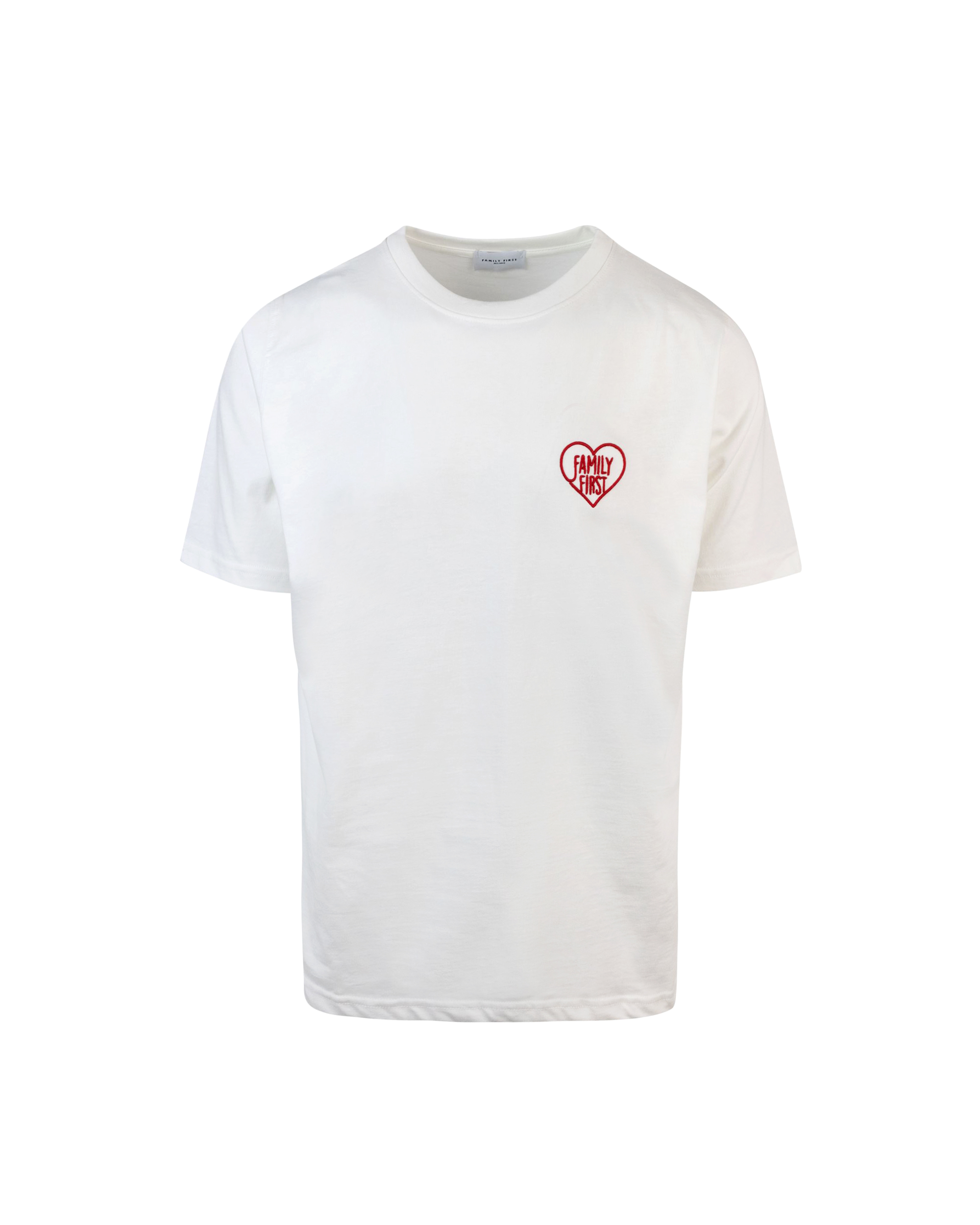 Shop Family First Milano White Embroidered Heart T-shirt