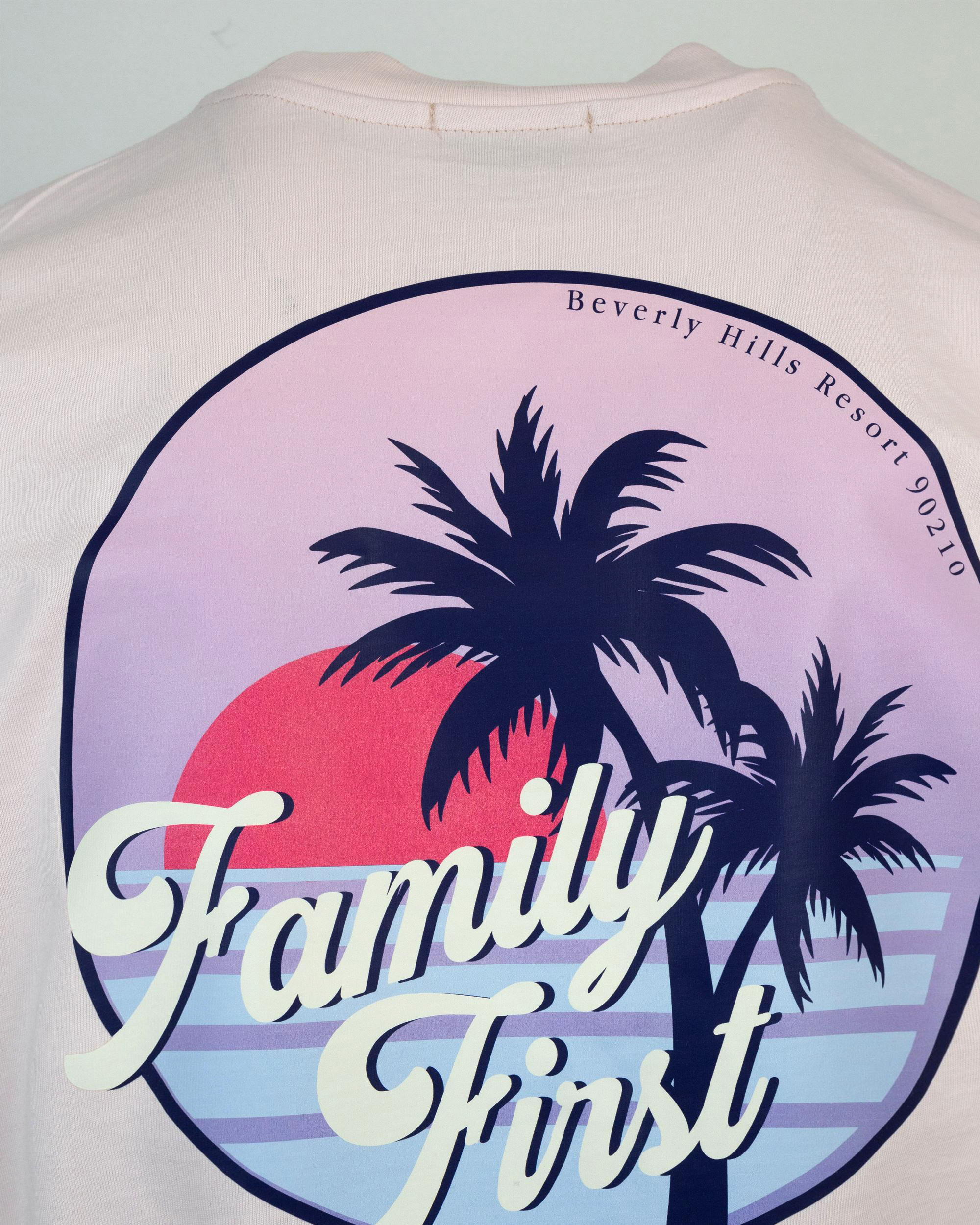 Shop Family First Milano T-shirt Beverly Hills Rosa In Pk