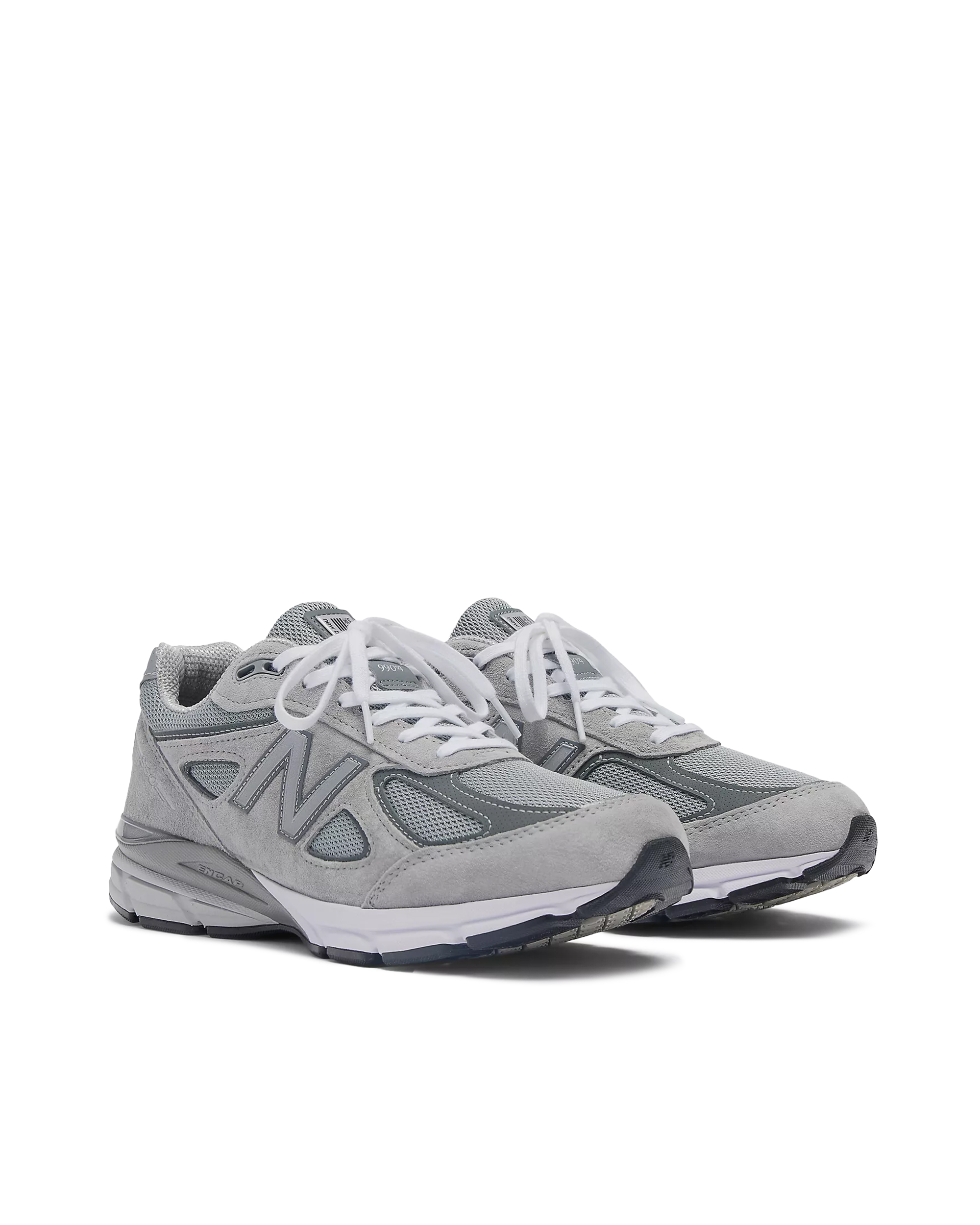 Shop New Balance Sneaker Made In Usa 990v4 Core Grey/silver