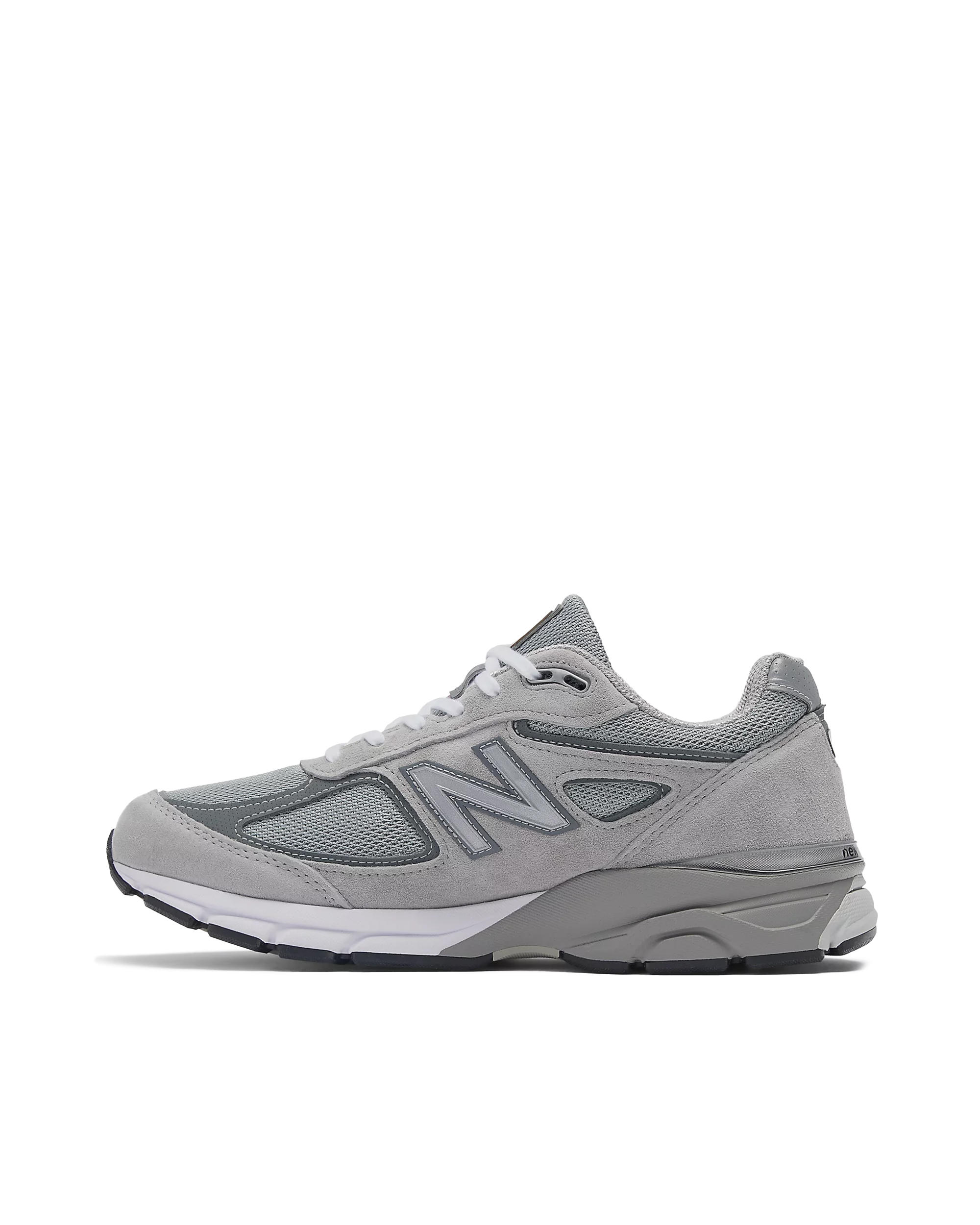 Shop New Balance Sneaker Made In Usa 990v4 Core Grey/silver