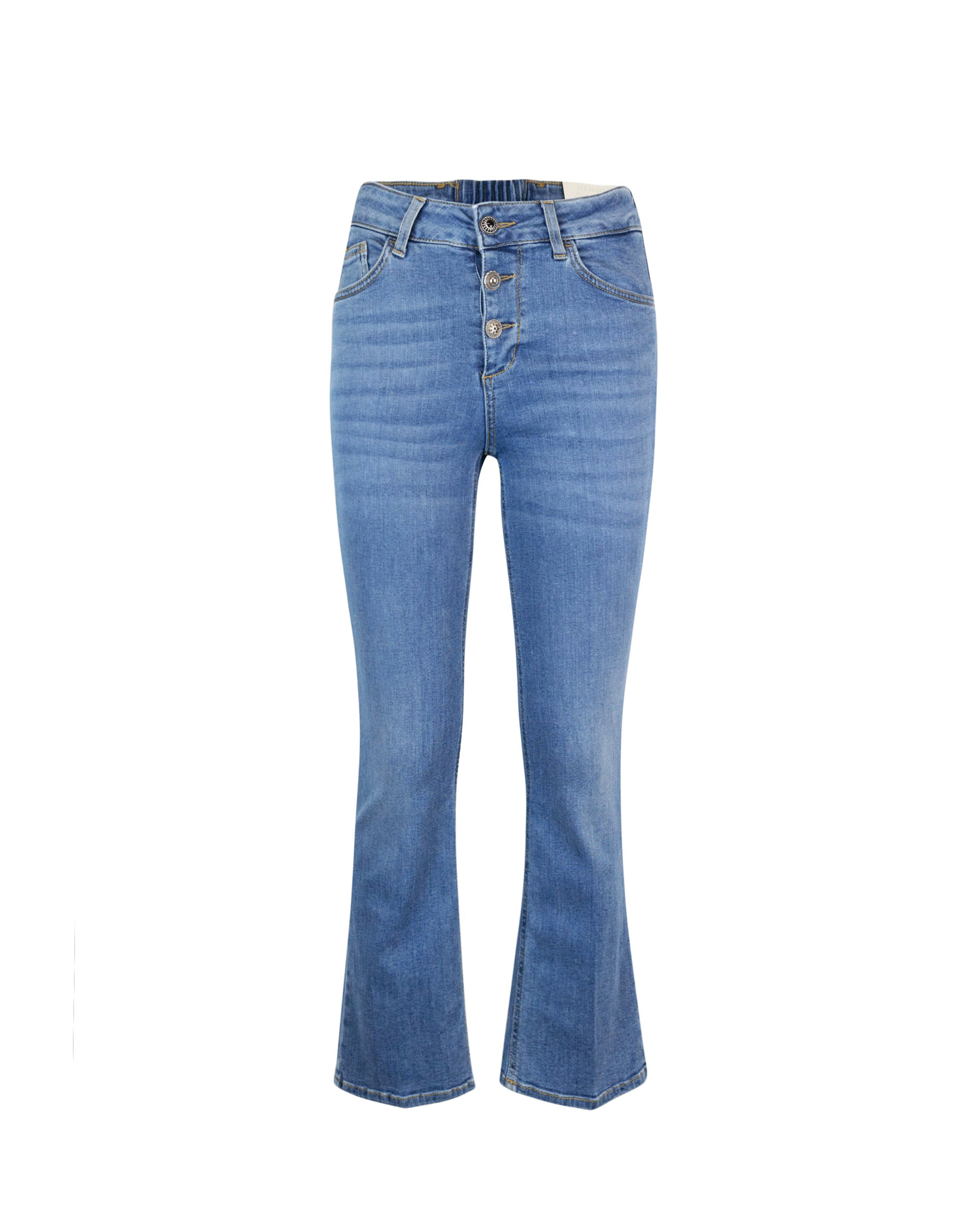 Shop Liu •jo Jeans Perfect Princess Blu Medio In 78689den.blue Lt Ecs Rela
