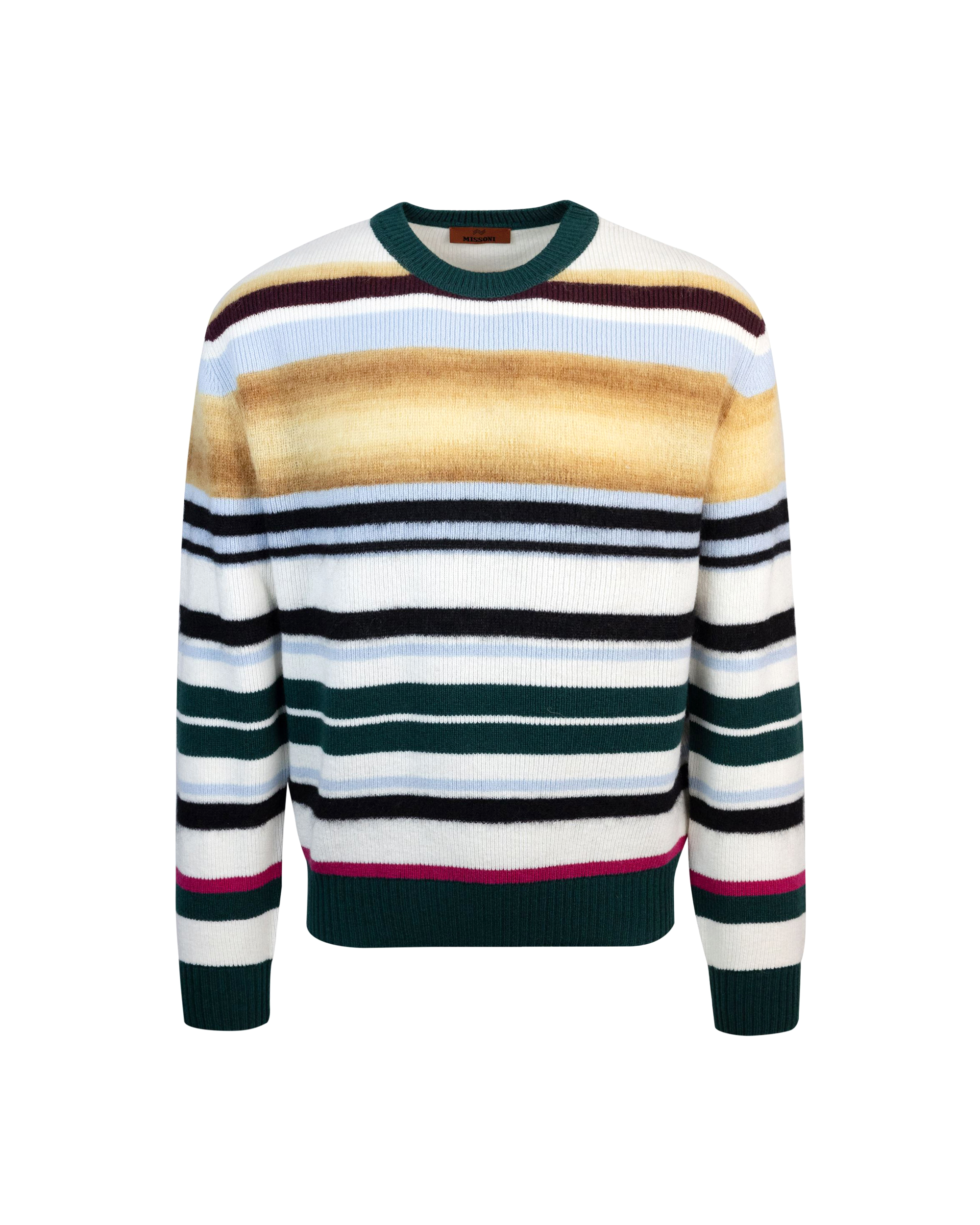 Missoni Stripe-pattern Wool Blend Jumper In Bk026osm8ym