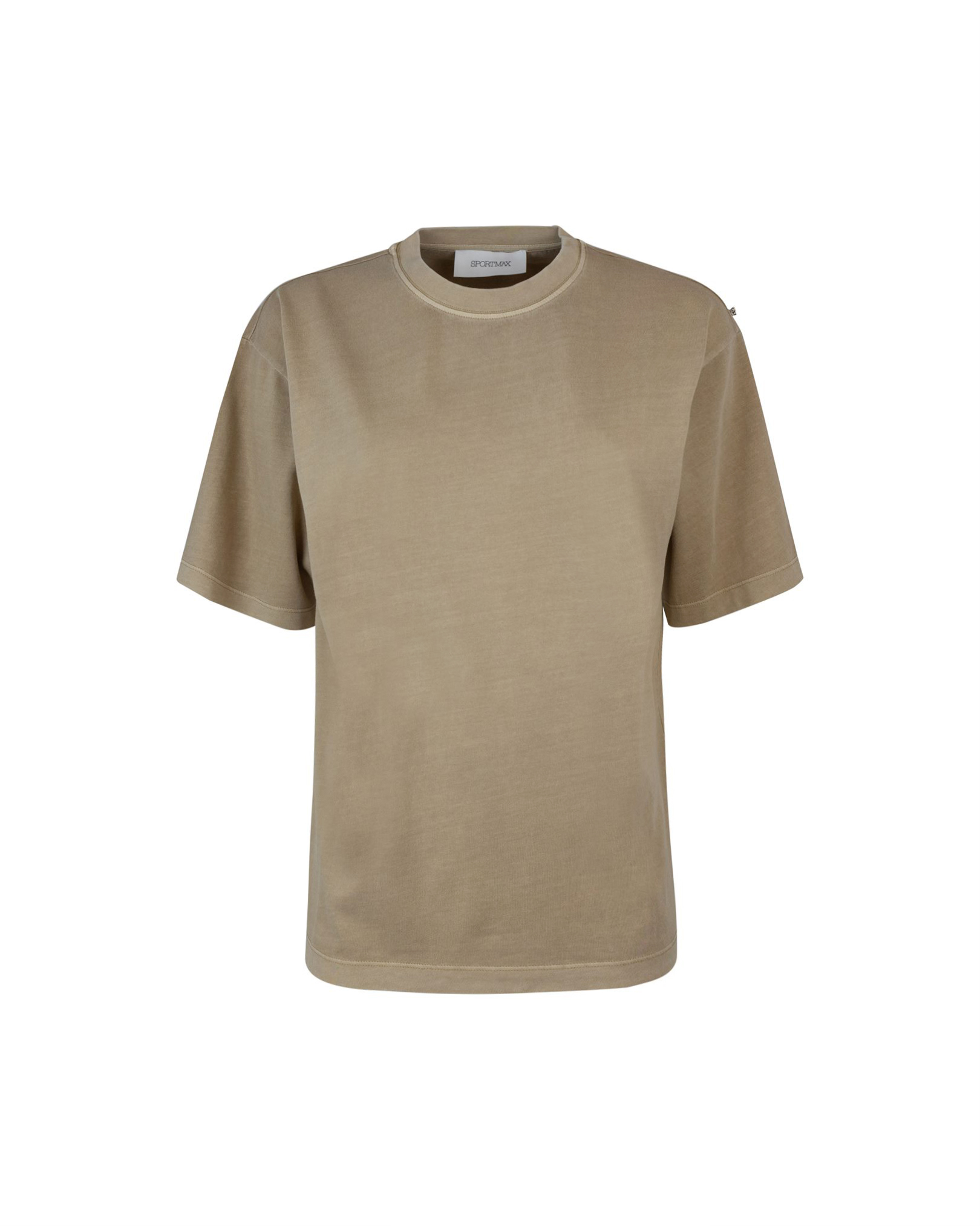 Shop Sportmax T-shirt Valico Beige In Grey