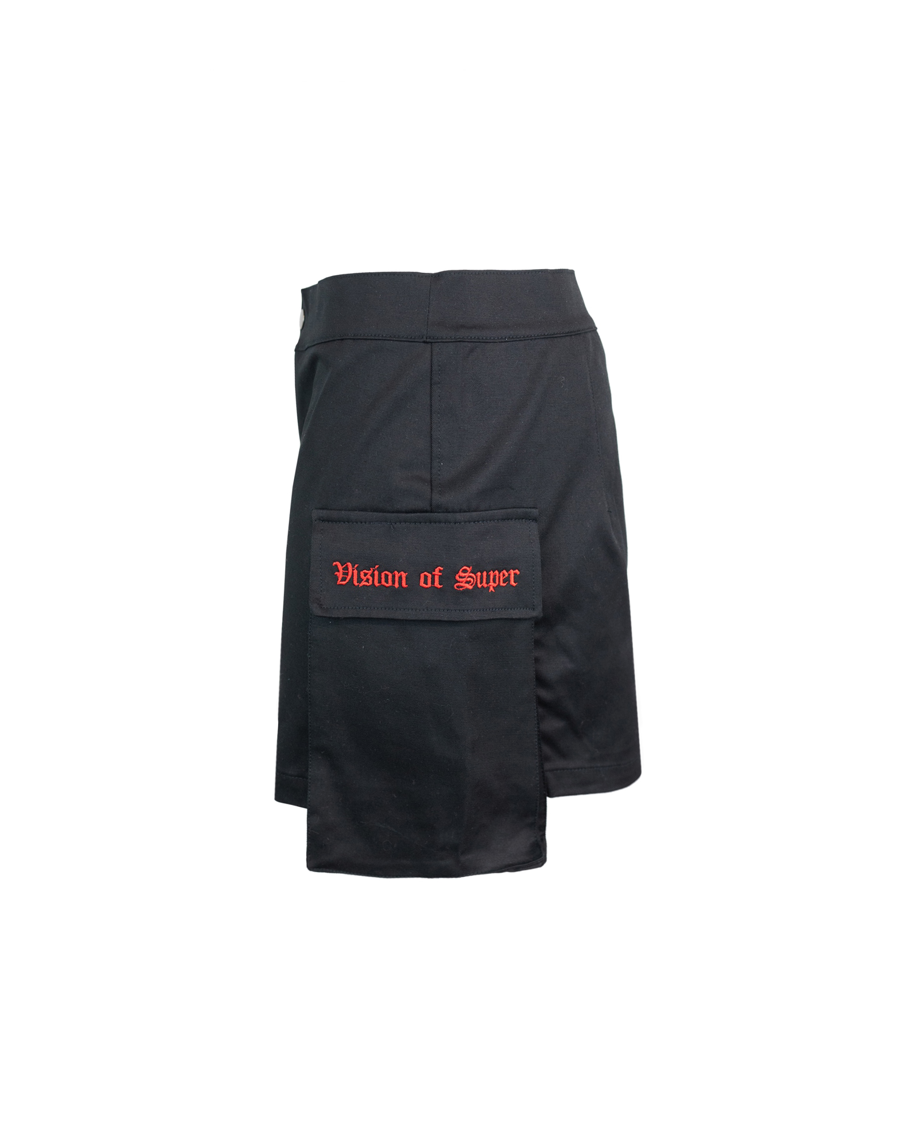 Shop Vision Of Super Cargo Skirt With Embroidery In Black