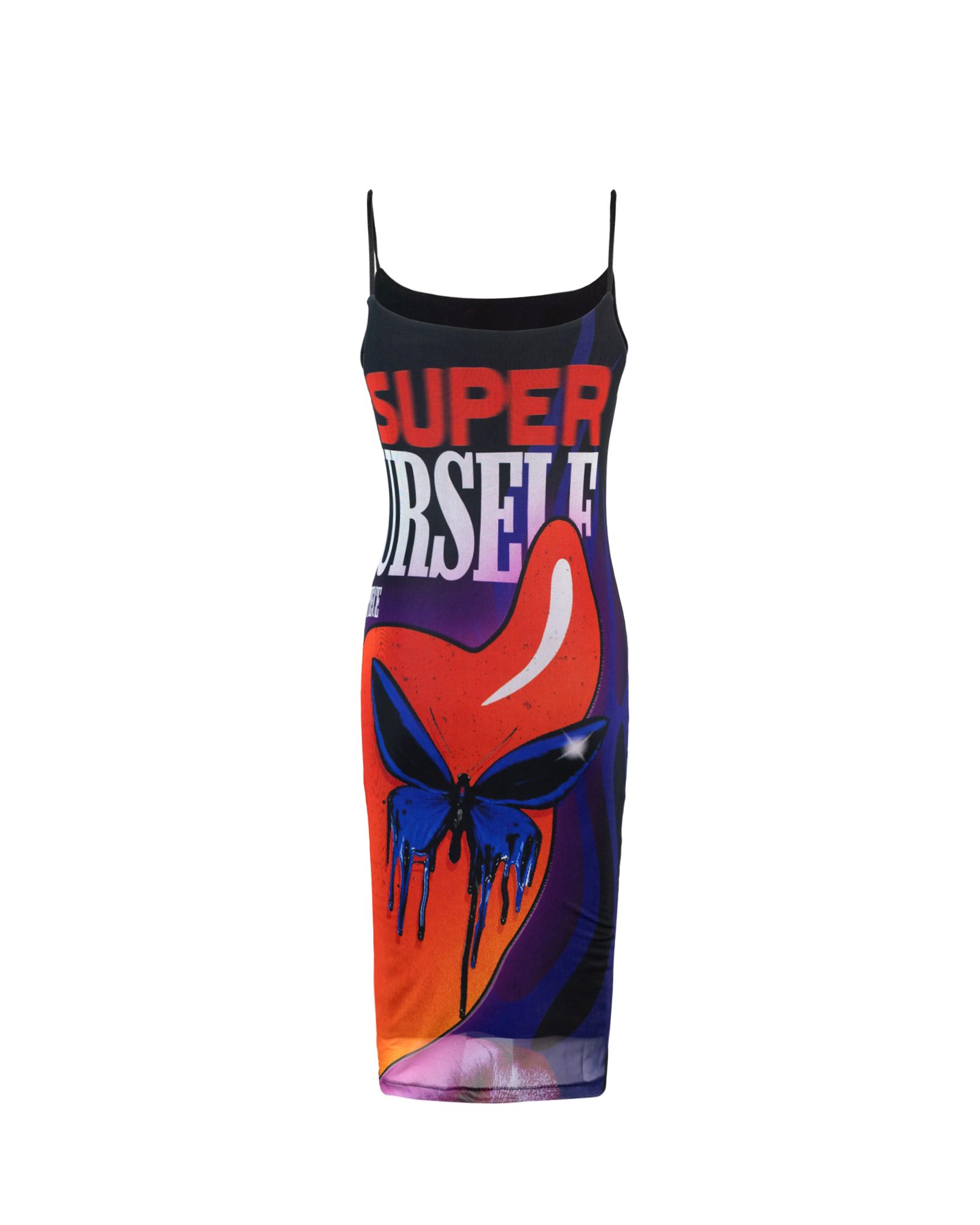 Shop Vision Of Super Mini Dress With "puffy Love" Print