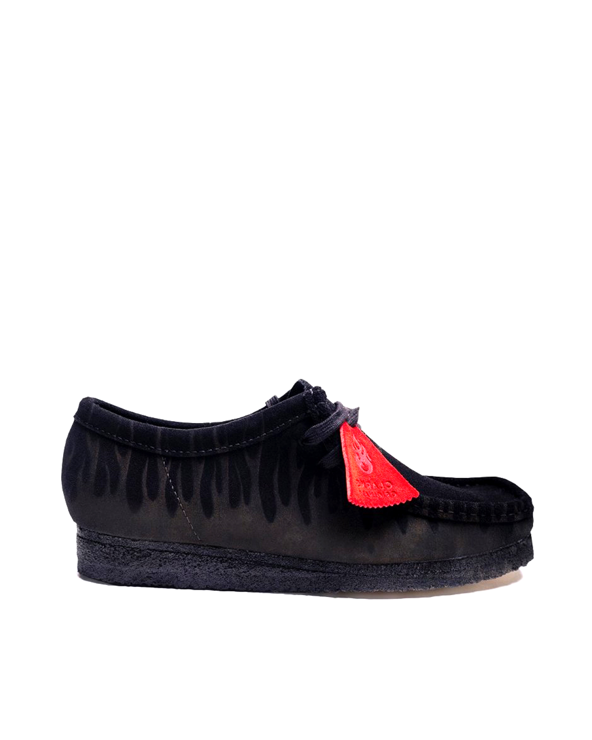 Shop Vision Of Super Wallabee With Fiamme Laserate In Black