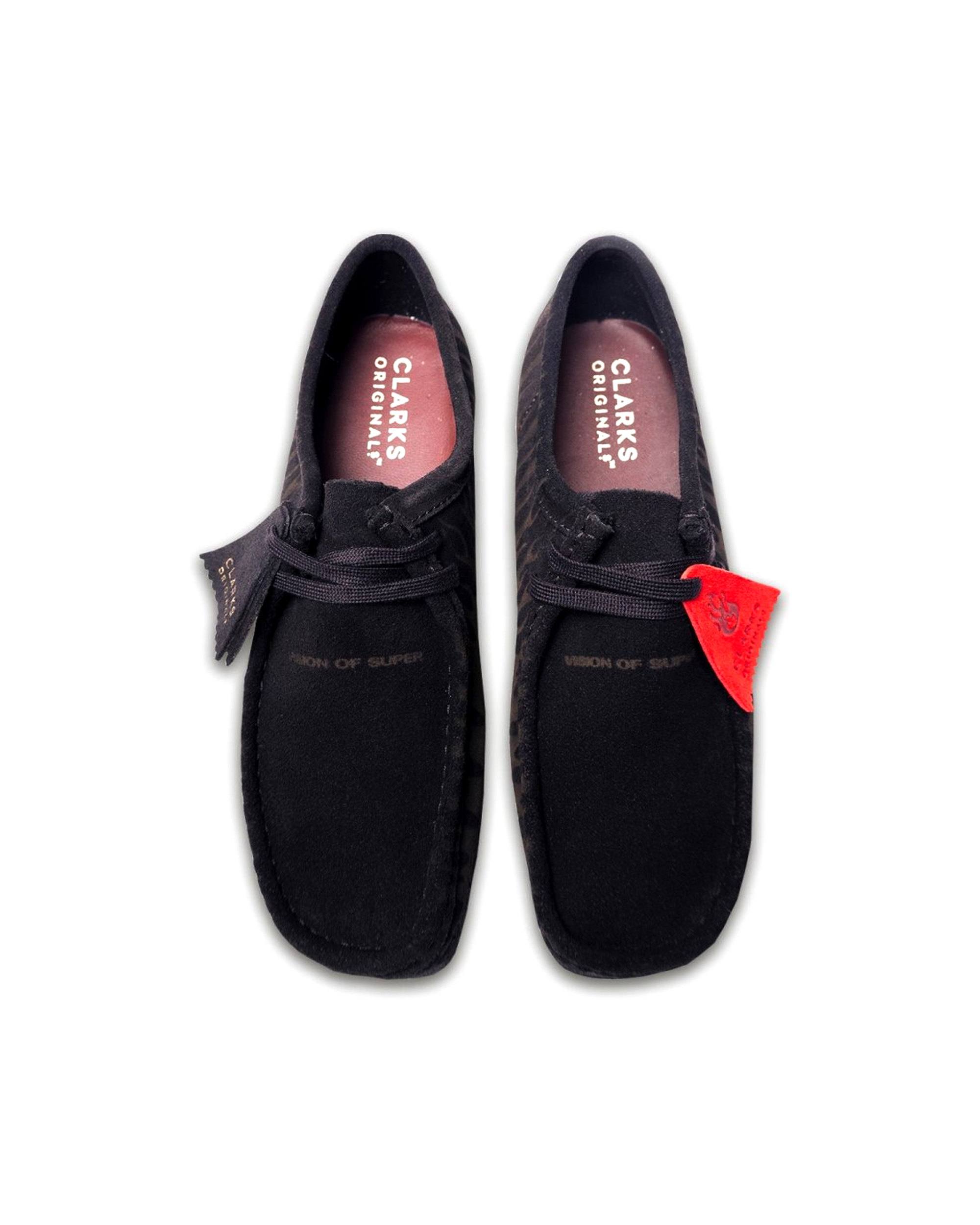 Shop Vision Of Super Wallabee With Fiamme Laserate In Black