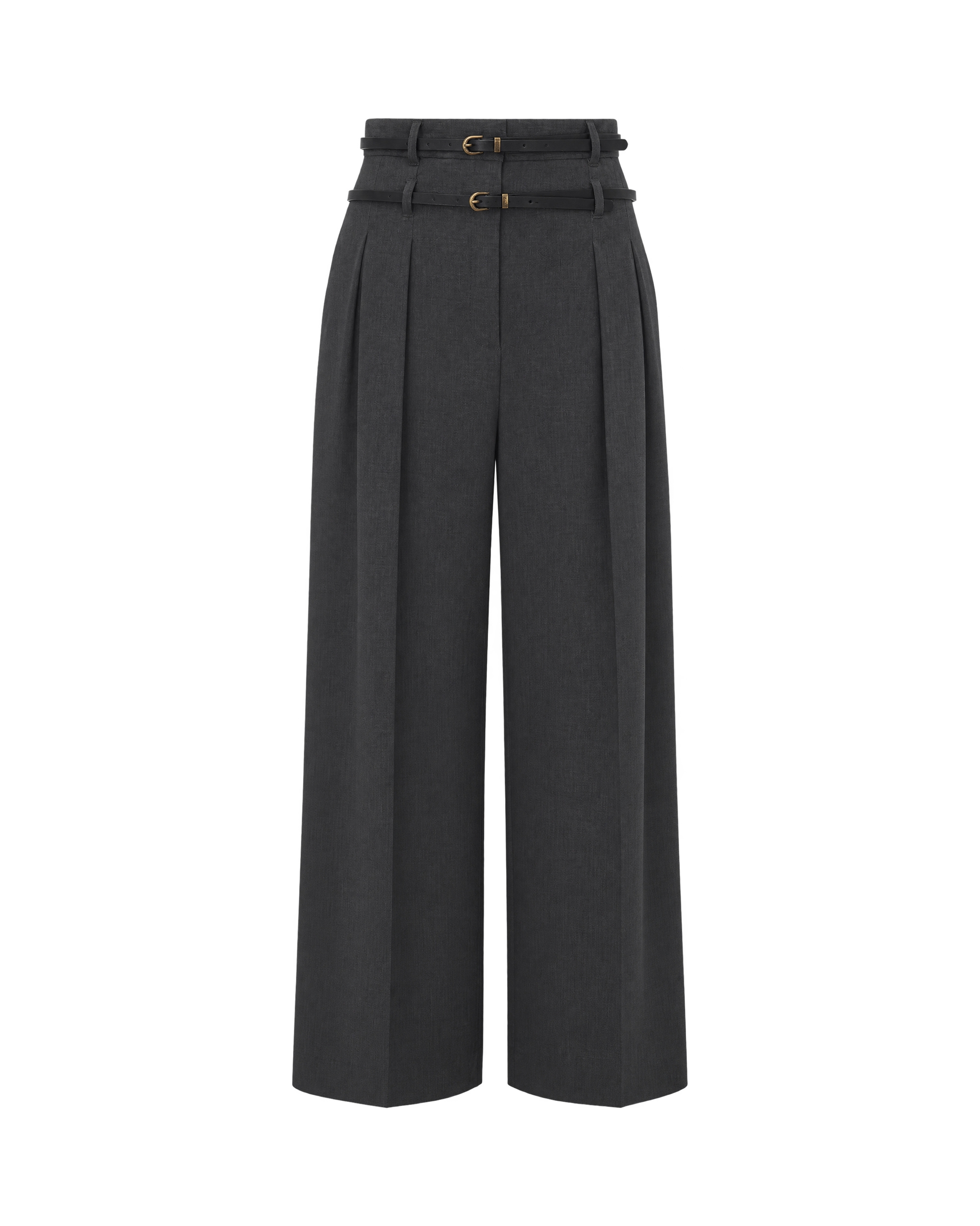 Liu •jo Pantalone Flare Flanella Dark Grey Melange In T743a02069