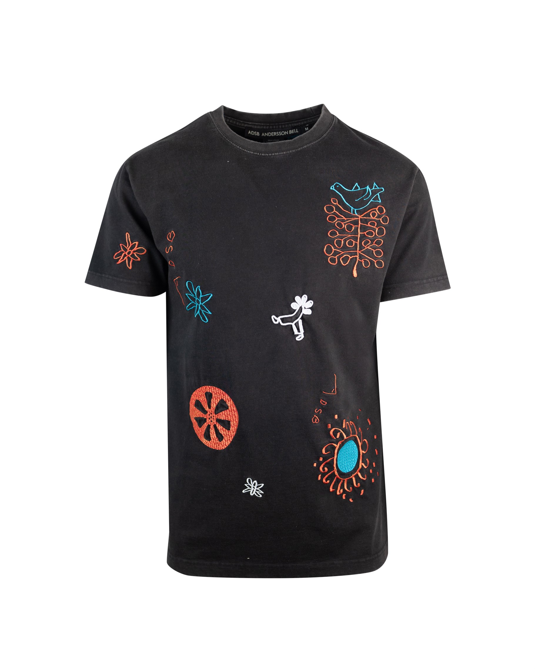 Shop Andersson Bell March T-shirt With Embroidery In Blackblack