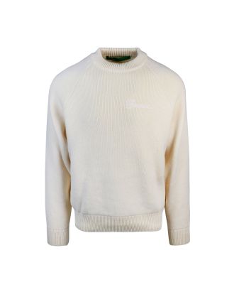 Maglione in maglia di cotone crema