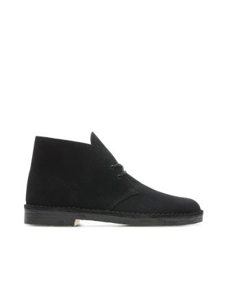 Lace-up Desert Boot Suede Black
