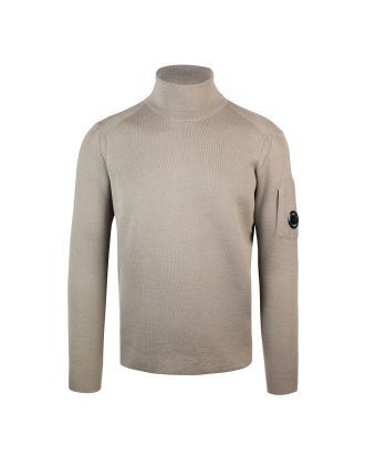 Dove gray turtleneck with Lens detail