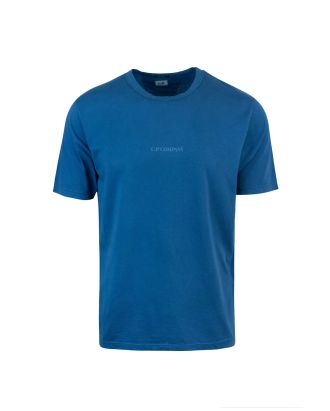 T-shirt jersey logo azzurra