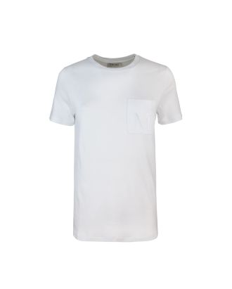 T-shirt Egidio in maglia bianca