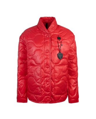 Lightweight red down jacket
