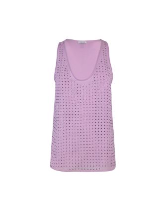 Lilac top with rhinestones