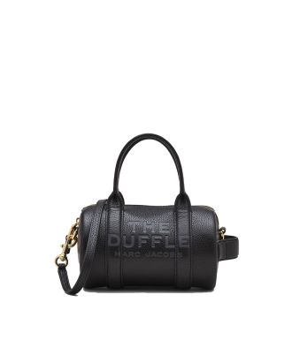 The leather mini Duffle Bag black