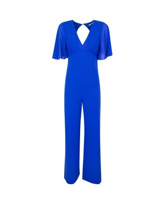 Jumpsuit with ruffle sleeves