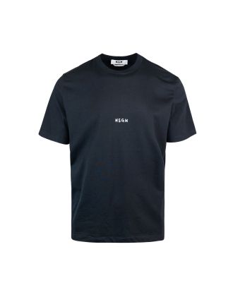 T-shirt nera logo minimal