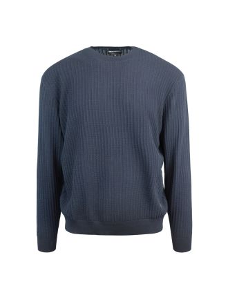 Fancy stitch cotton sweater