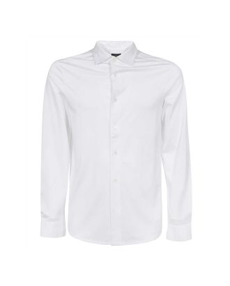 Camicia bianca in jersey mistoTencel